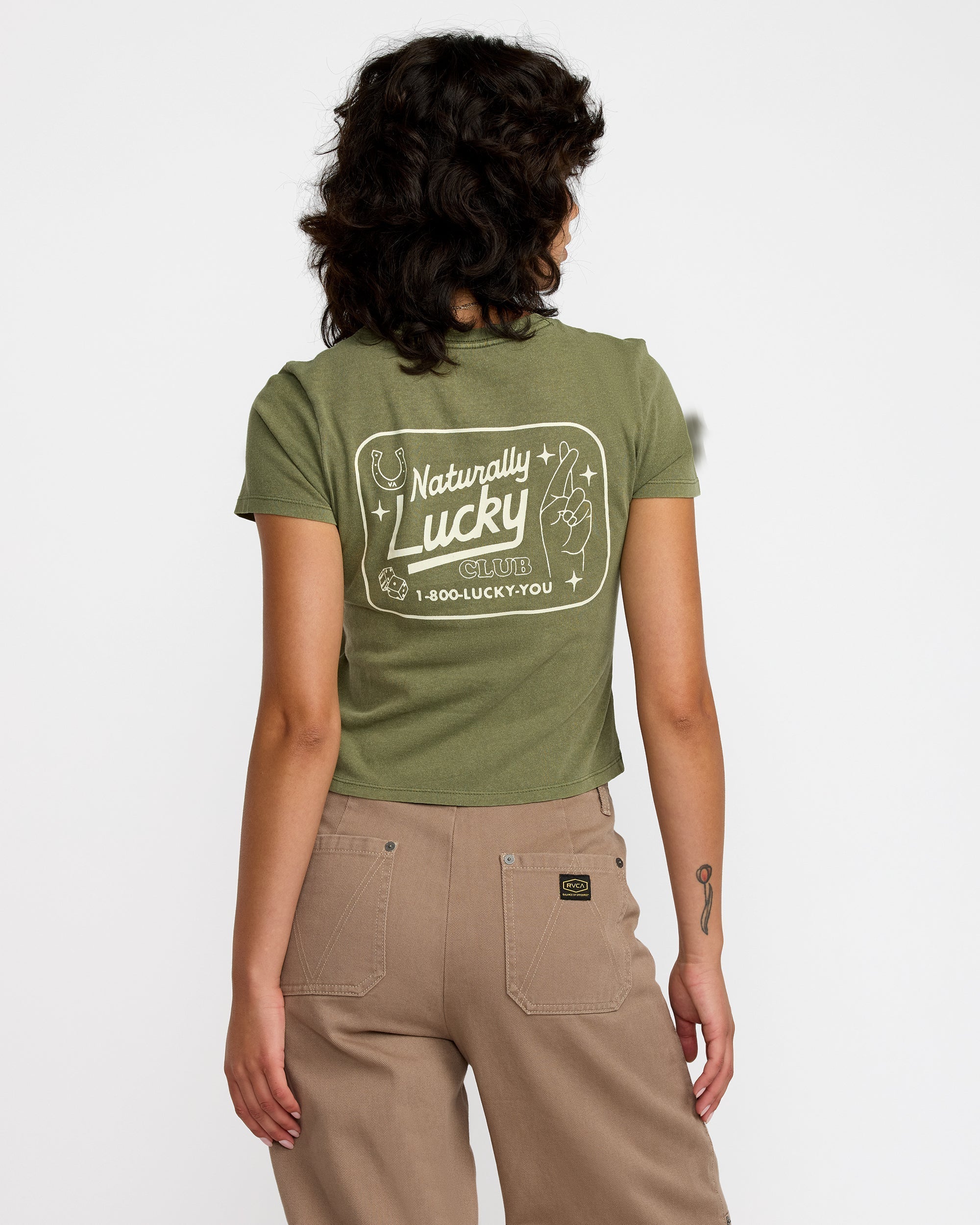 411 Tee - Cypress Green | RVCA outlet