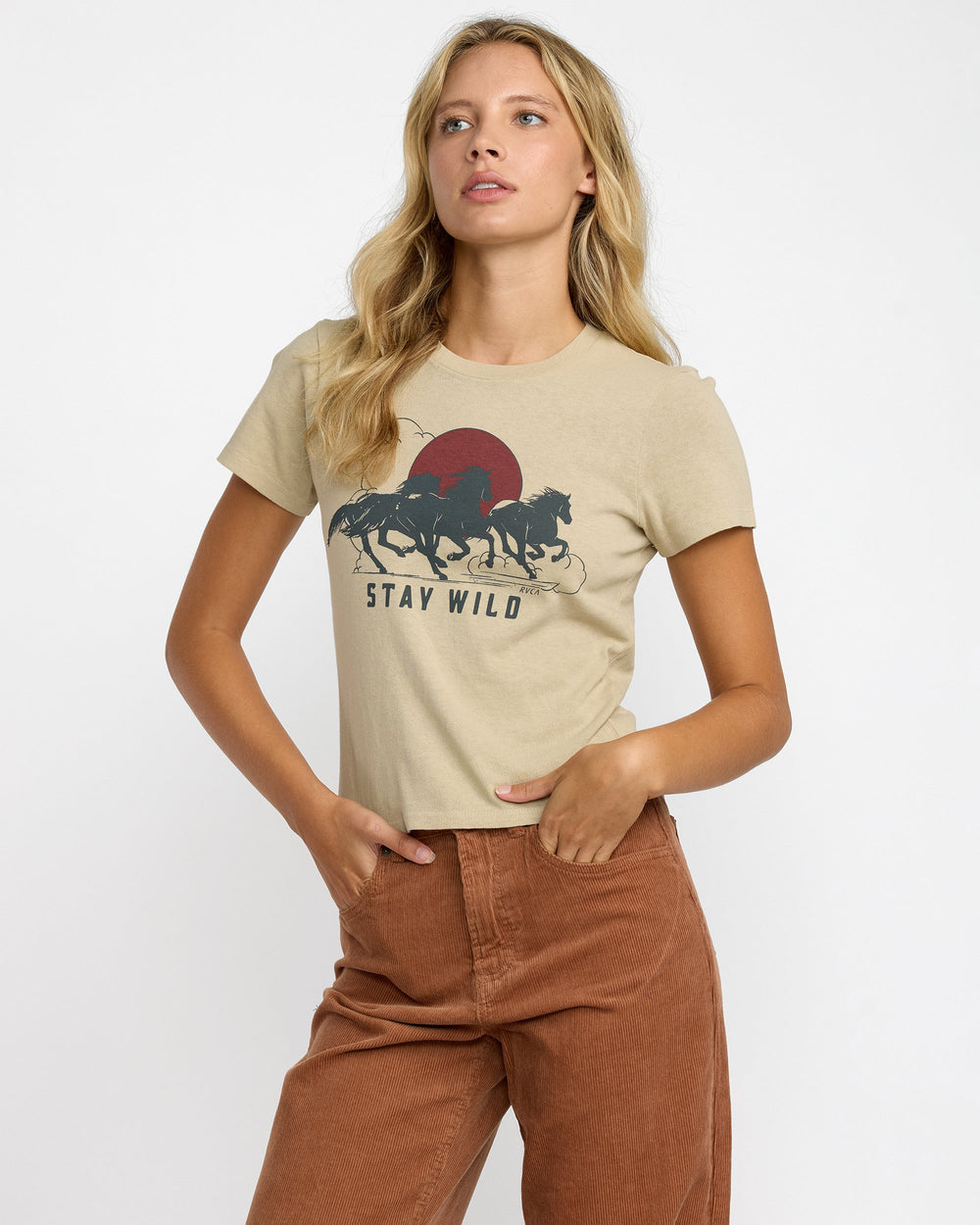 411 Tee - Eucalyptus Solid | RVCA near me