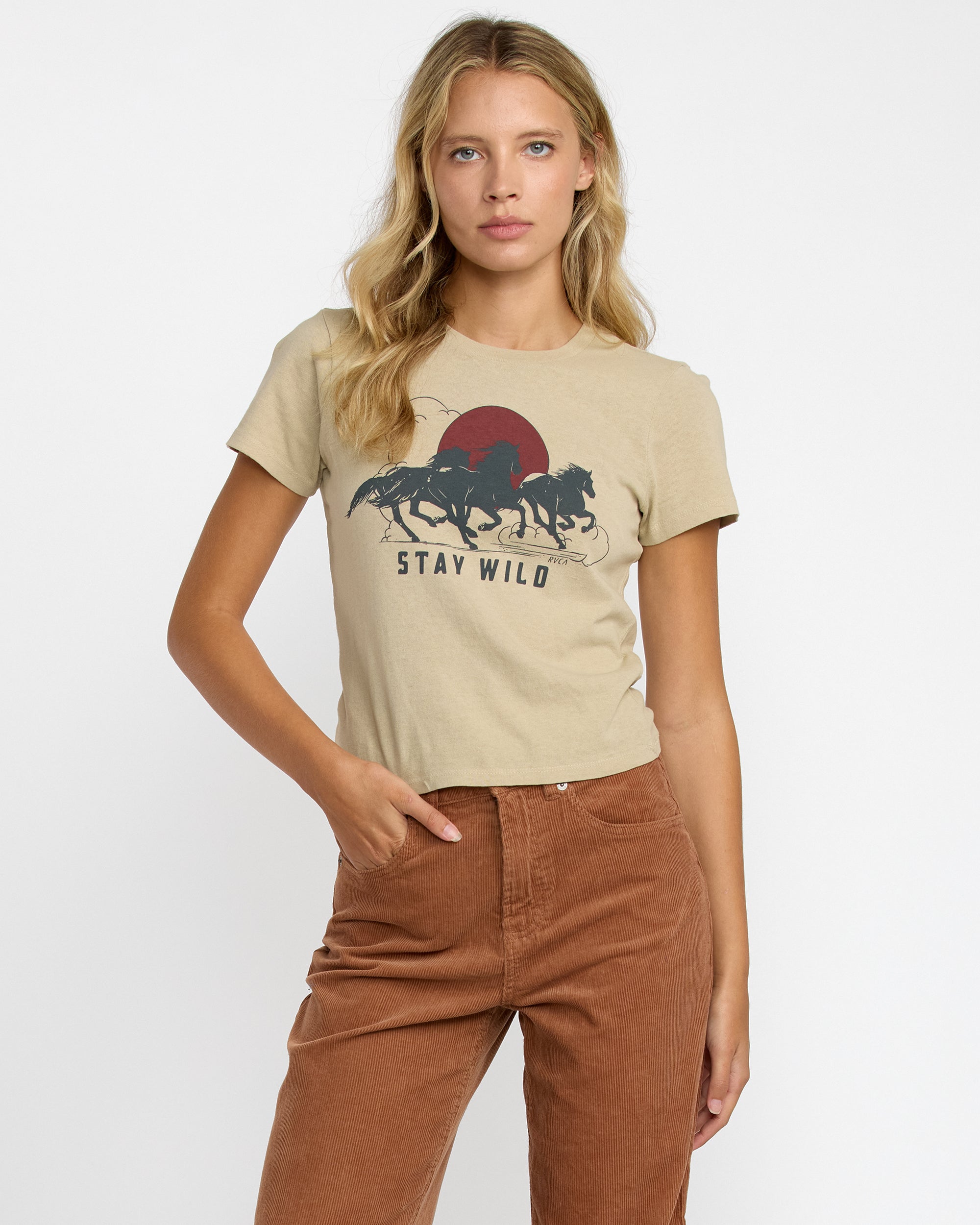 411 Tee - Eucalyptus Solid | RVCA near me