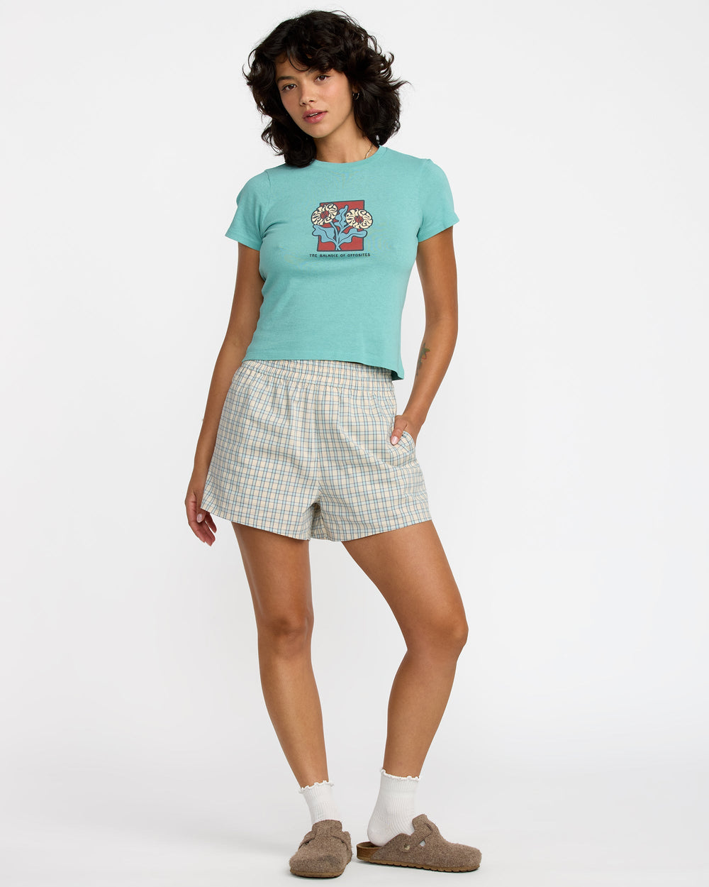 411 Tee - Sky Blue Solid | RVCA on sale