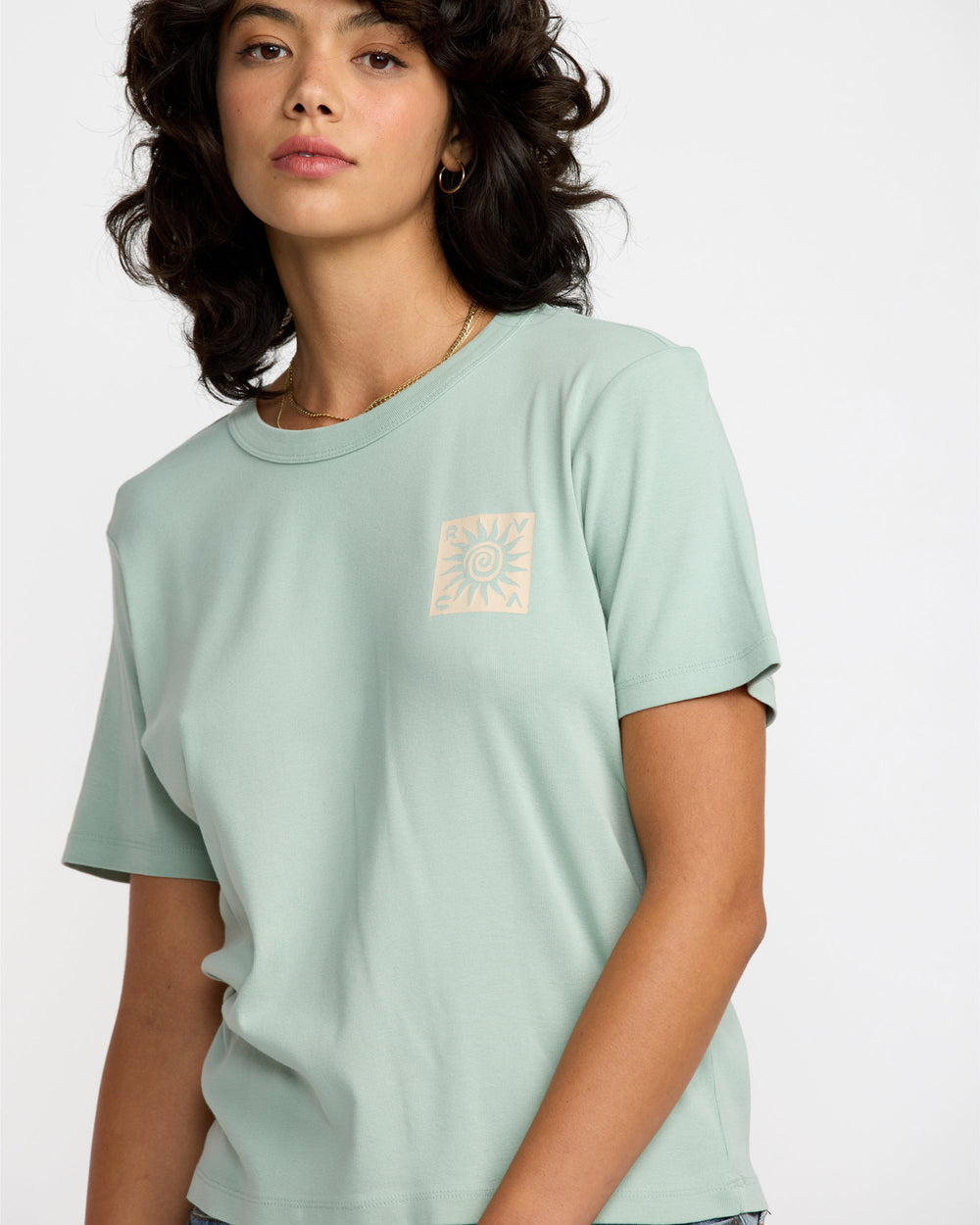 Daily Tee - Mist Blue Solid | RVCA outlet