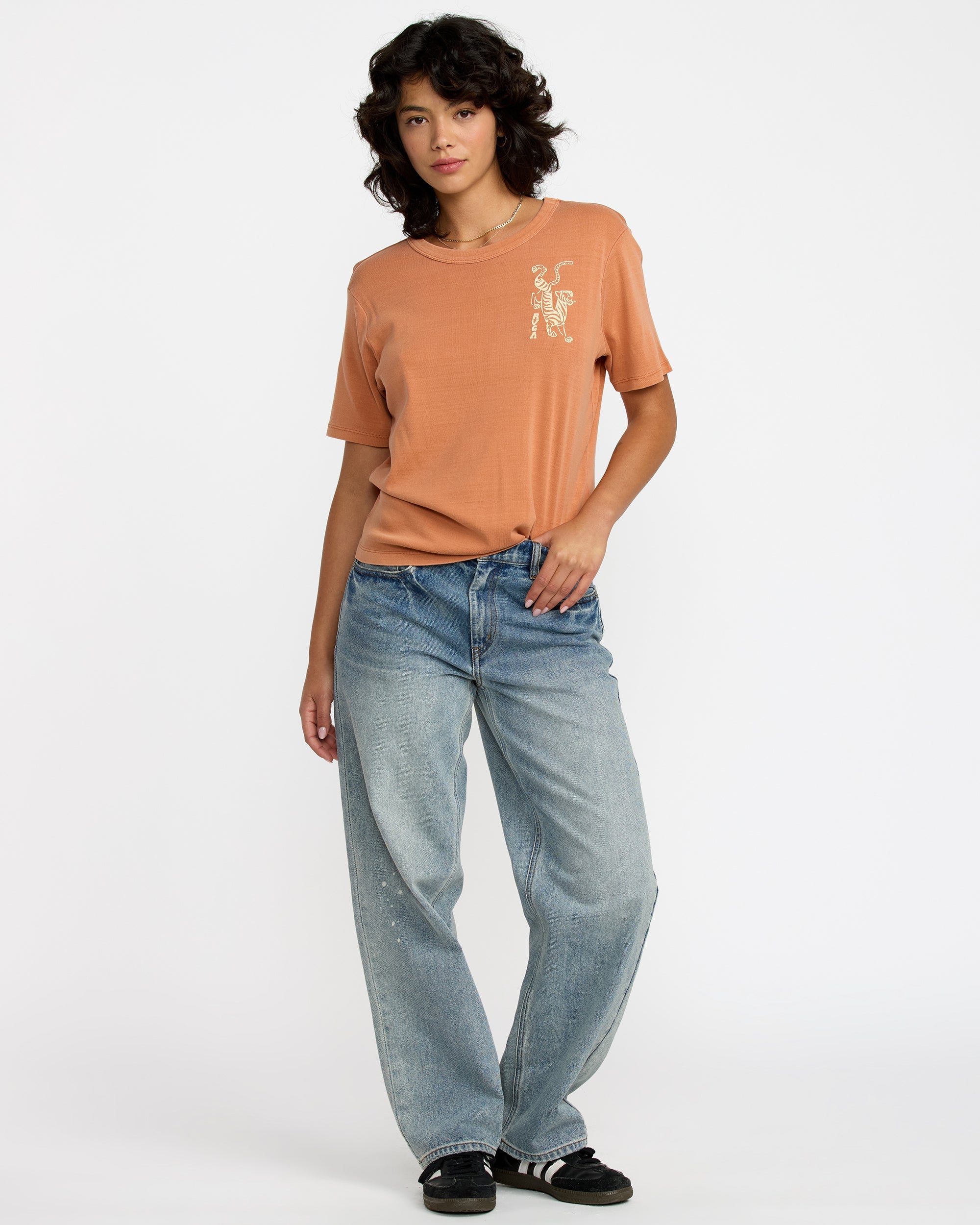 Daily Tee - Pumpkin Solid | RVCA outlet