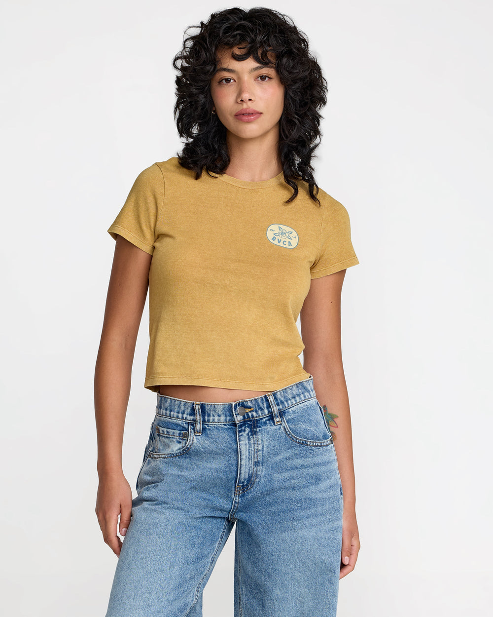 411 Tee - Curry | RVCA on sale