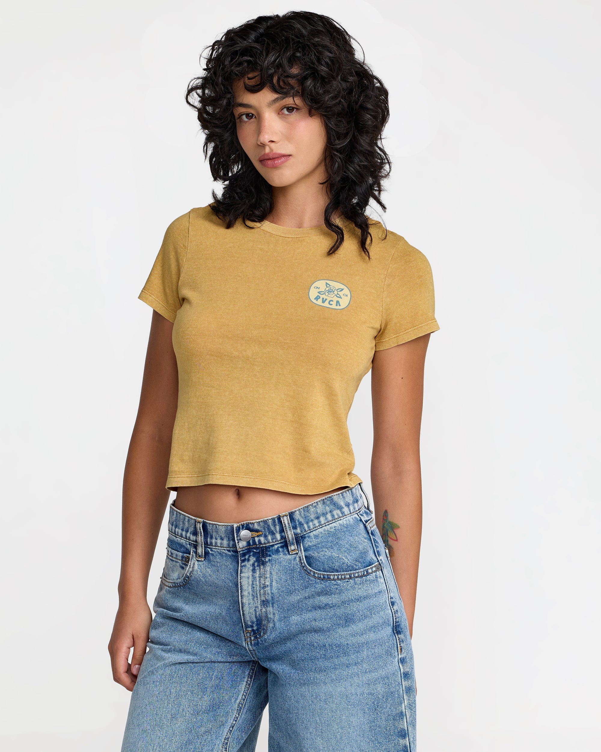 411 Tee - Curry | RVCA on sale