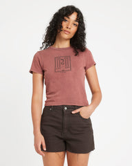 411 Tee - Mahogany | RVCA outlet
