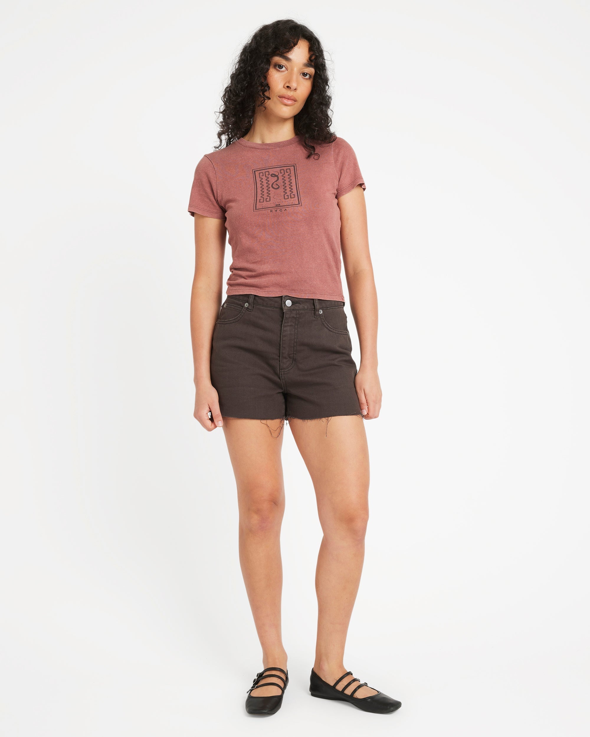411 Tee - Mahogany | RVCA outlet