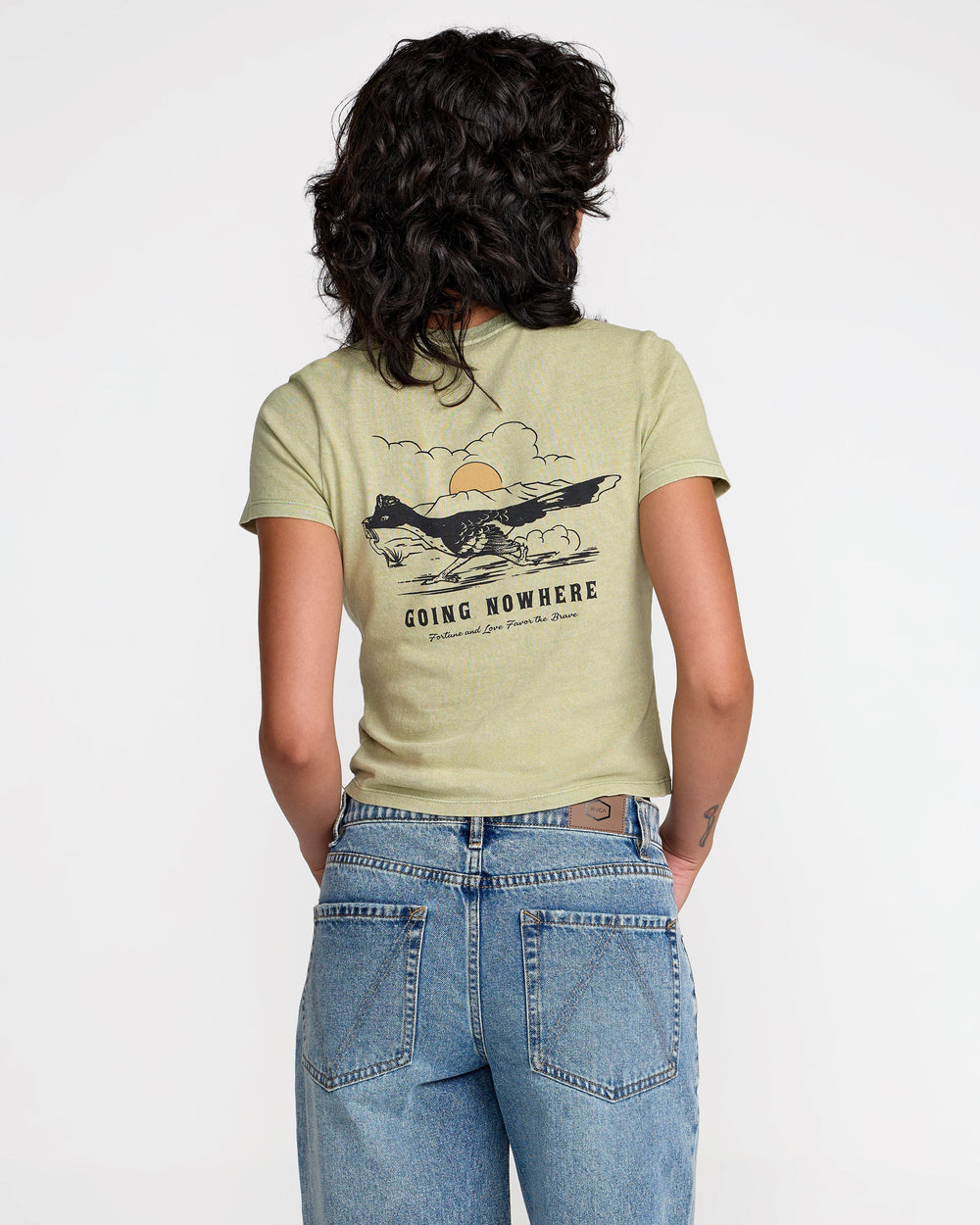 411 Tee - Sage Green | RVCA for sale