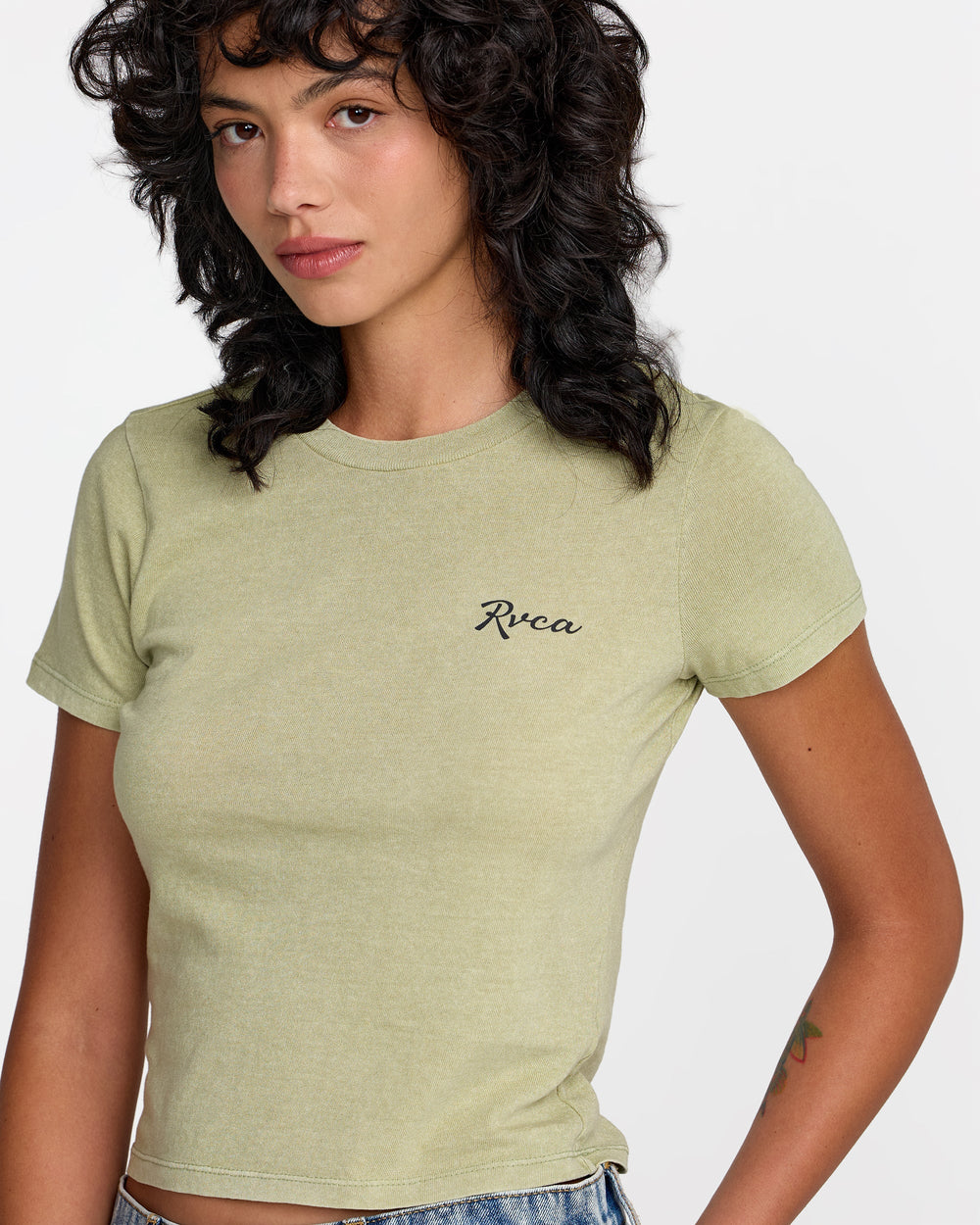 411 Tee - Sage Green | RVCA for sale