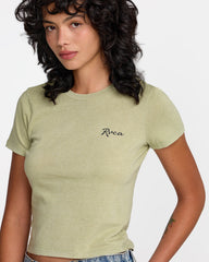 411 Tee - Sage Green | RVCA for sale