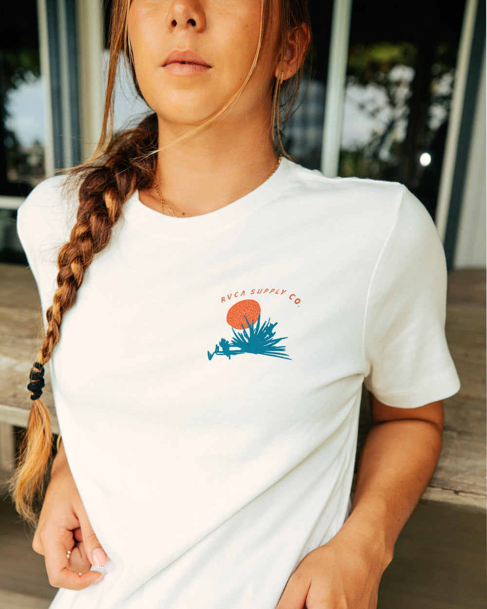Icon Tee - Antique White | RVCA outlet