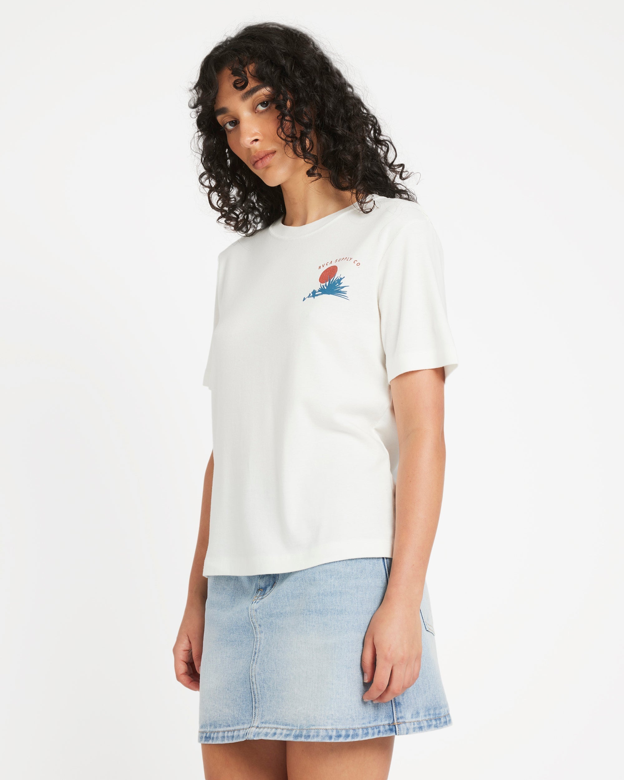 Icon Tee - Antique White | RVCA outlet