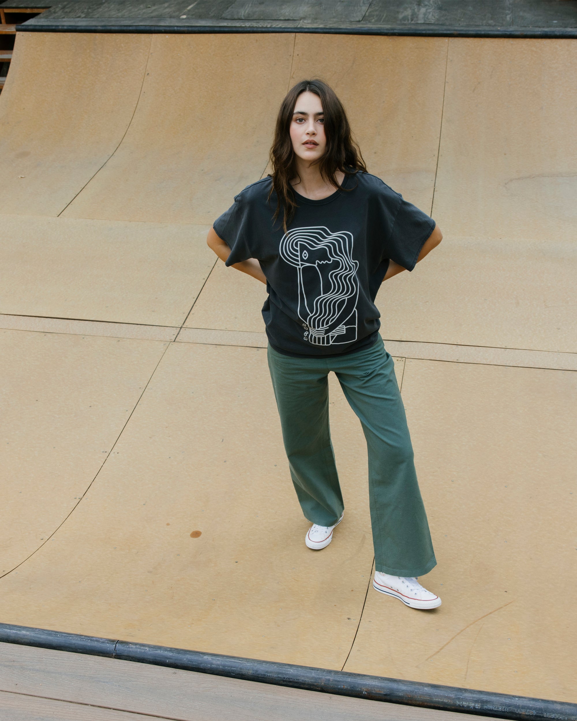 Baggie Tee II - Washed Black | RVCA on sale