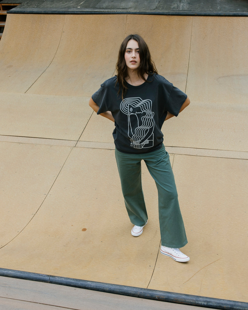 Baggie Tee II - Washed Black | RVCA on sale