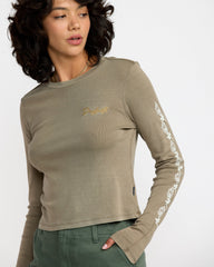 KSL Long Sleeve Fitted Tee - Desert Taupe | RVCA near me