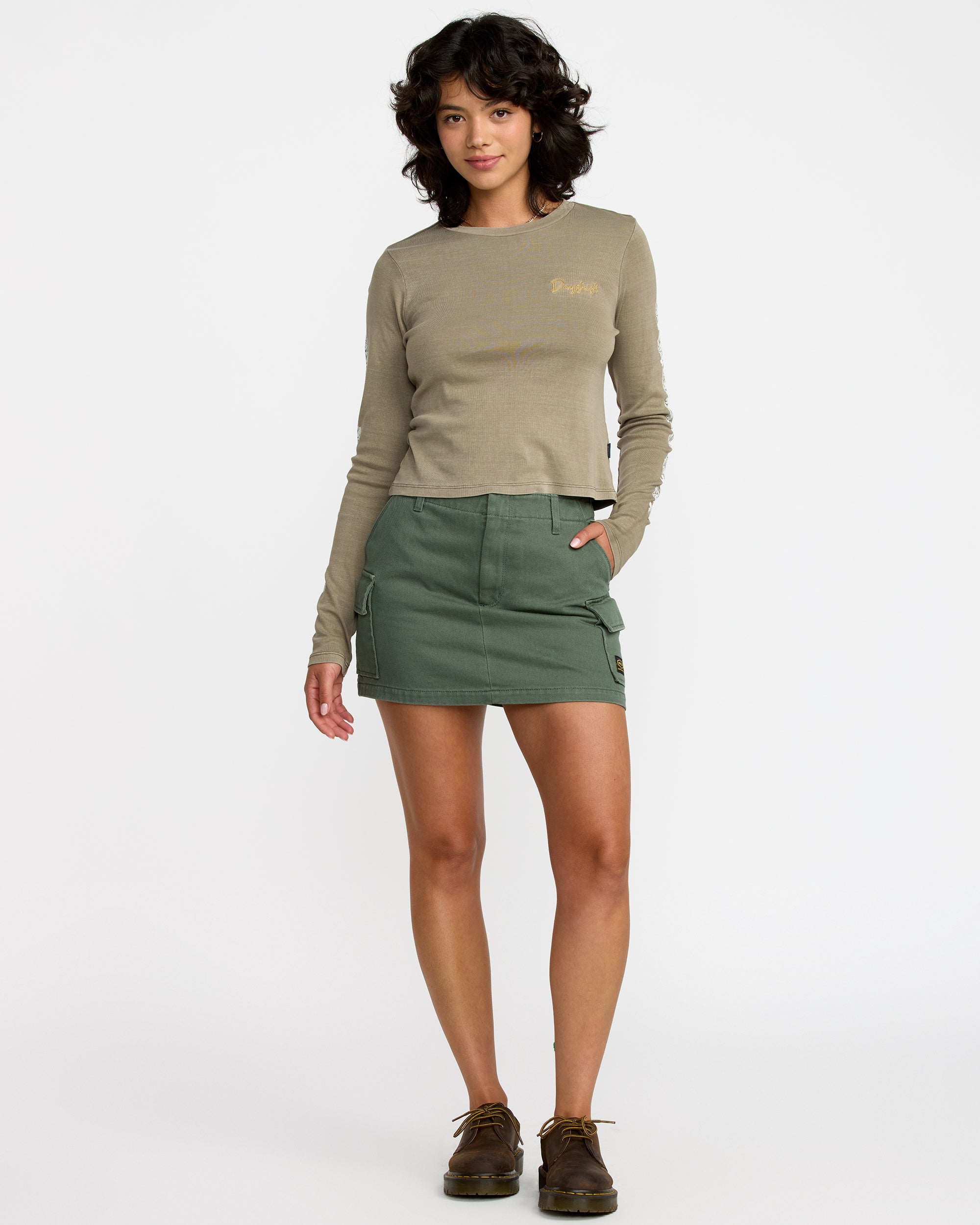 KSL Long Sleeve Fitted Tee - Desert Taupe | RVCA near me
