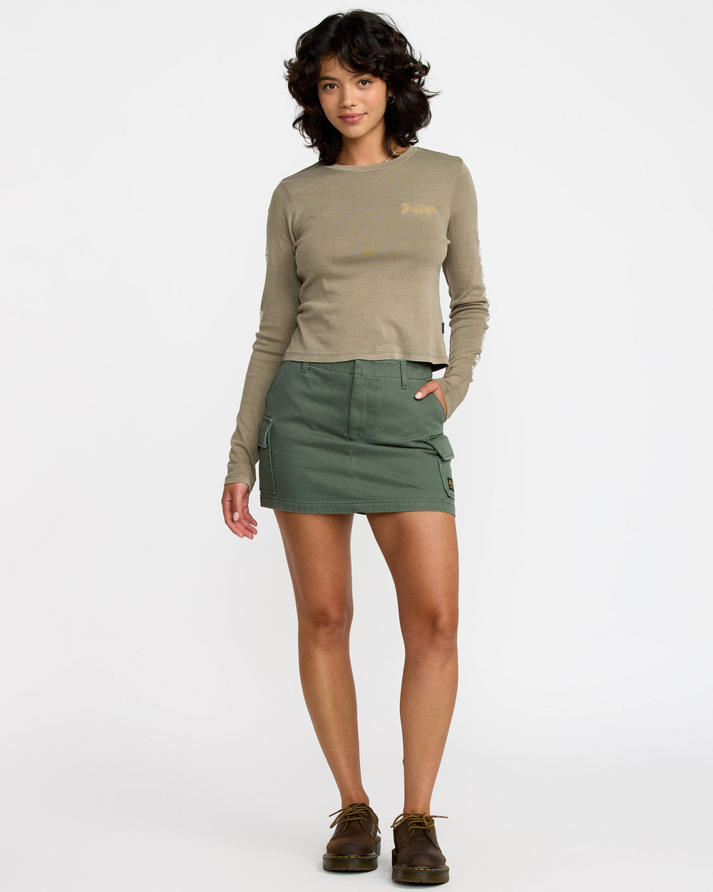 KSL Long Sleeve Fitted Tee - Desert Taupe | RVCA near me
