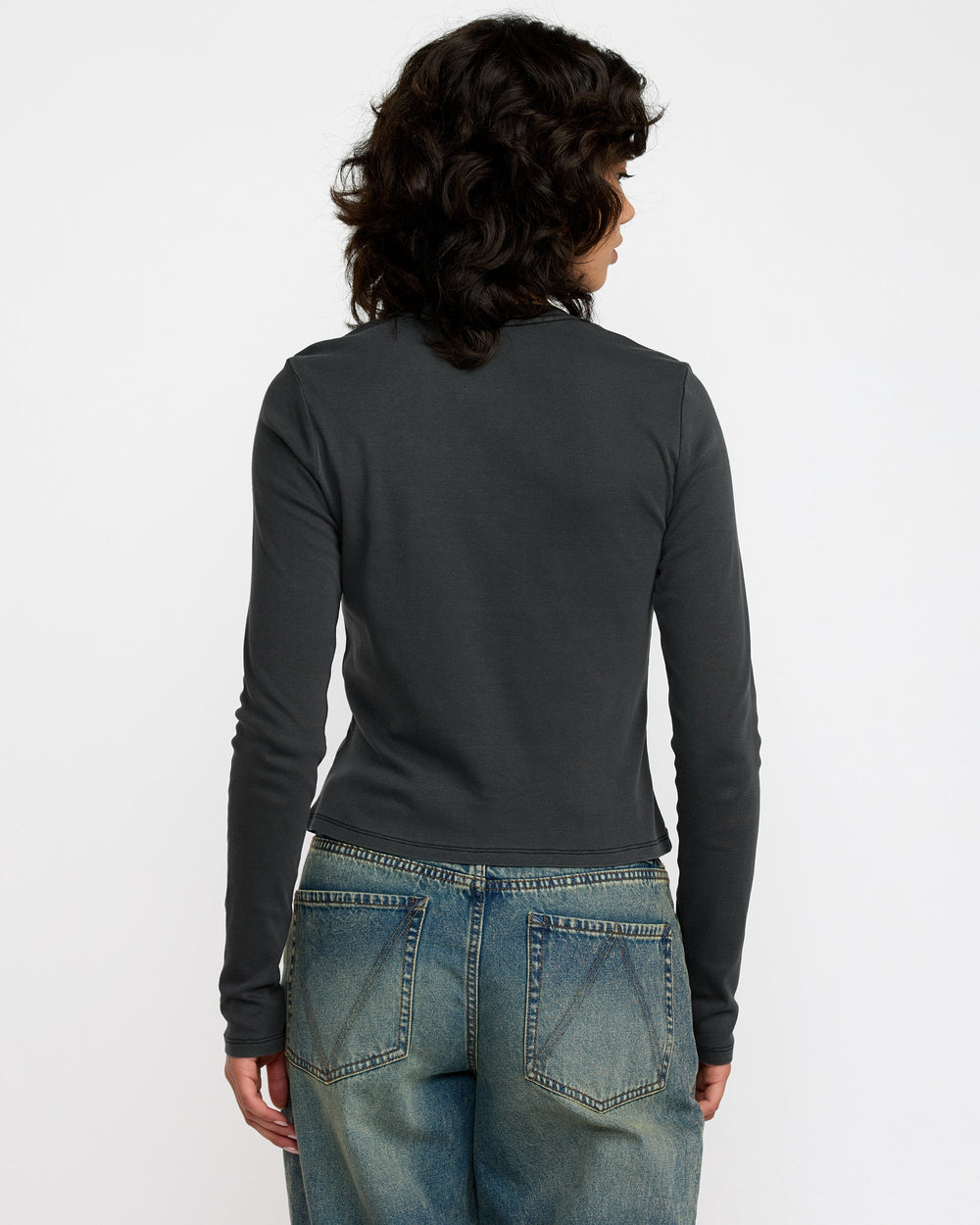 Fortune Long Sleeve Tee - Washed Black | RVCA sale