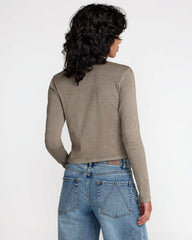 Fortune Long Sleeve Tee - Desert Taupe | RVCA near me