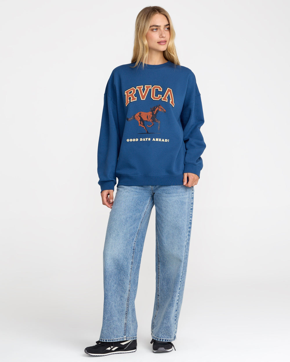 Neat Pullover - Ensign Blue | RVCA for sale