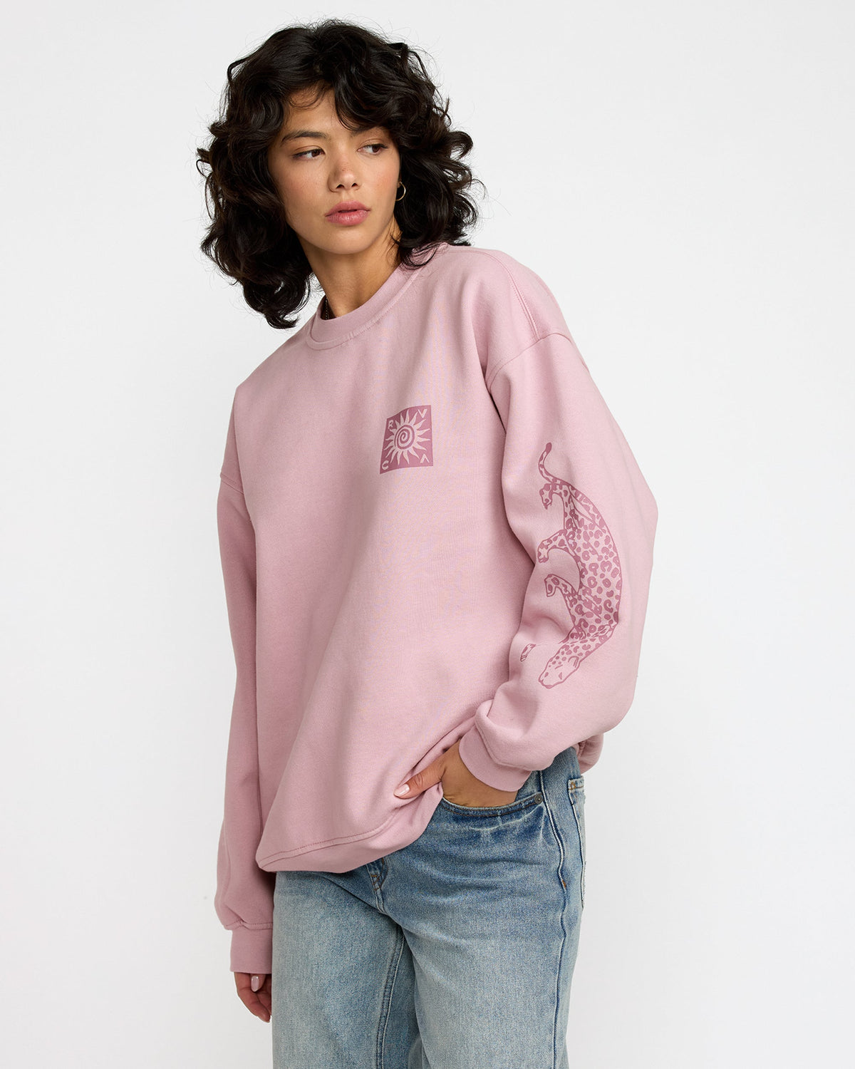 Baggie Boyfriend Crew - Lush Lilac | RVCA sale