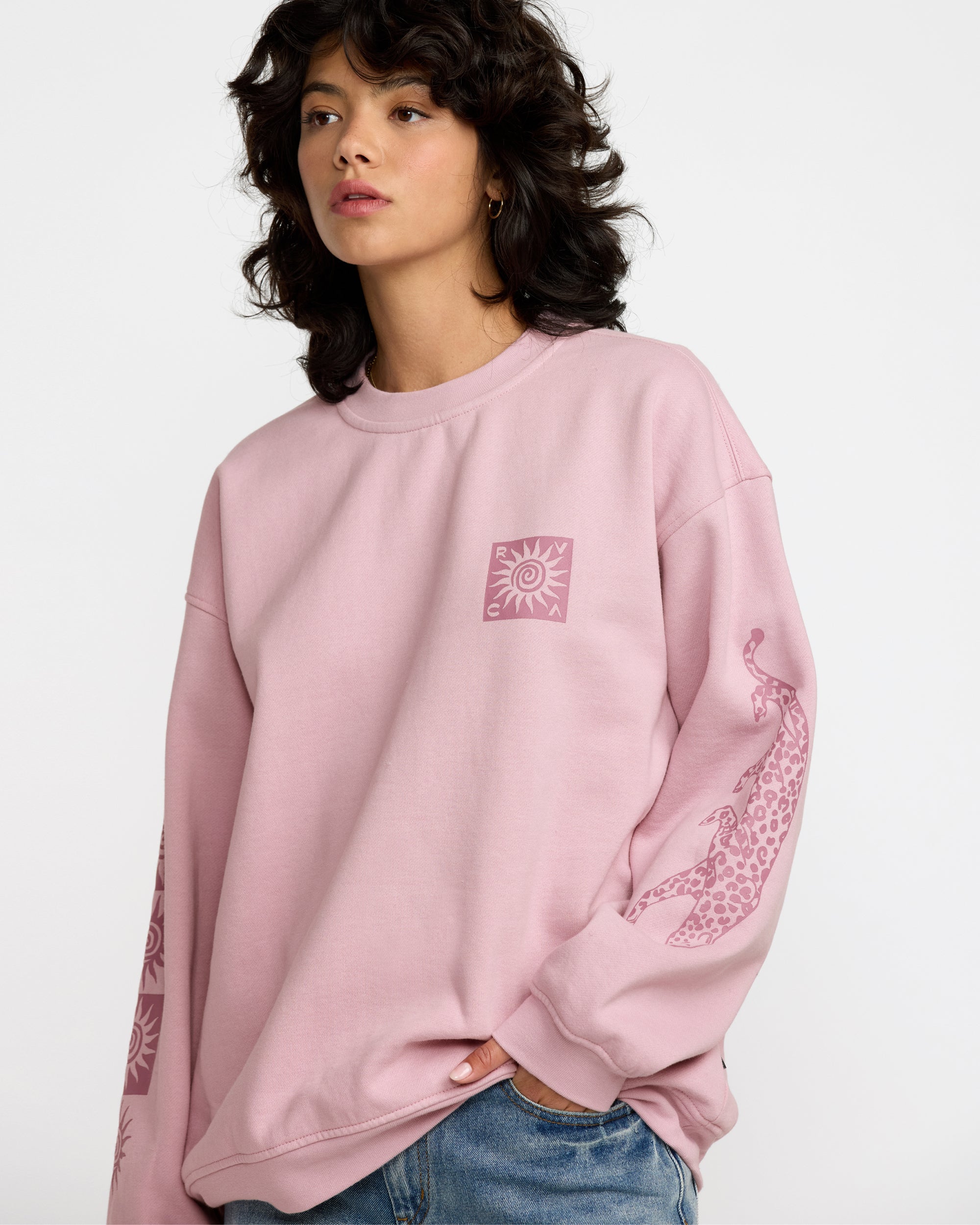 Baggie Boyfriend Crew - Lush Lilac | RVCA sale