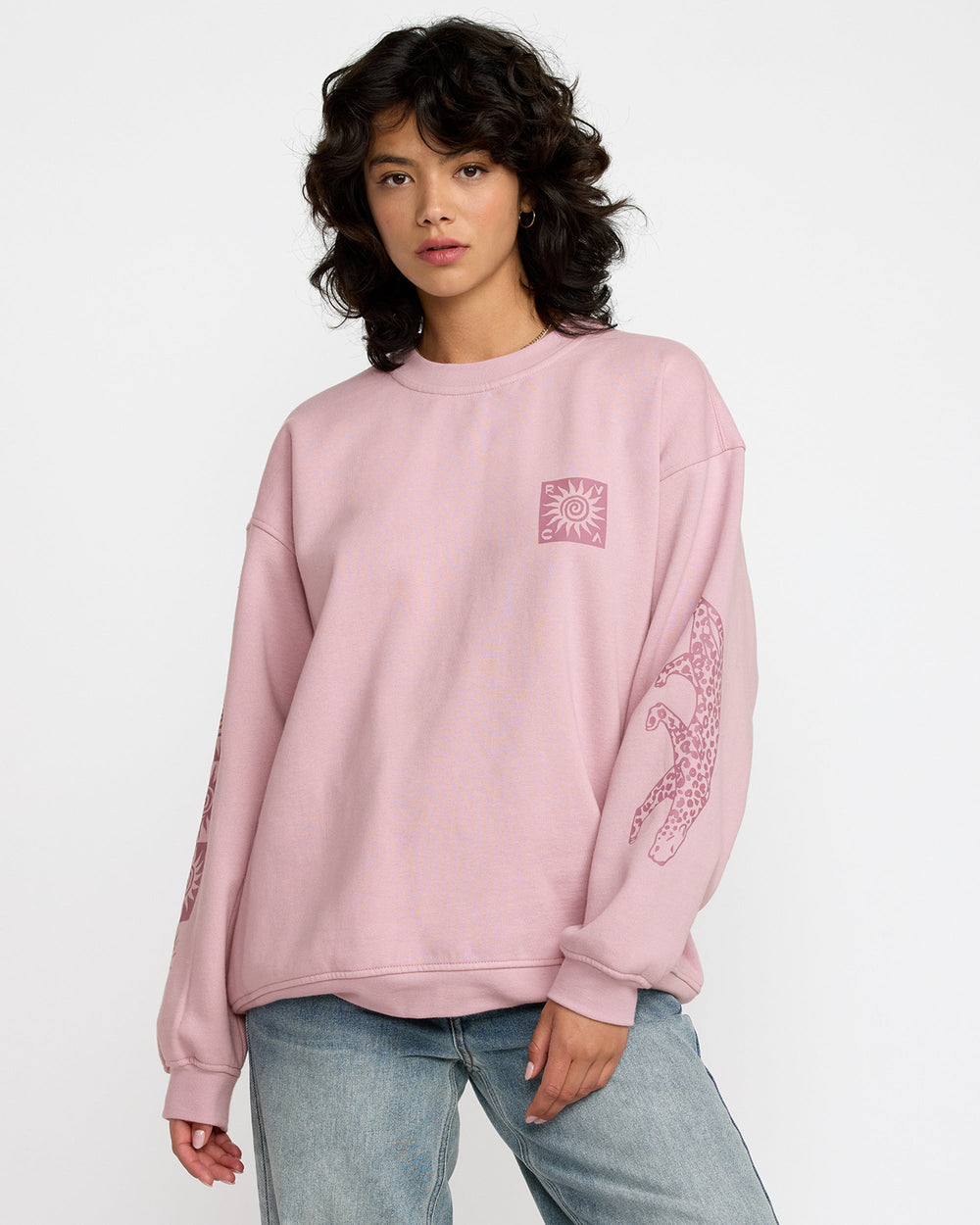 Baggie Boyfriend Crew - Lush Lilac | RVCA sale