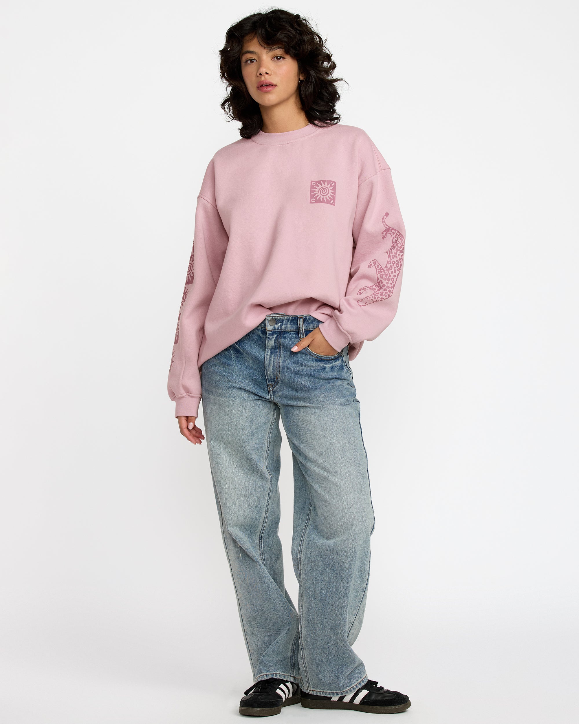 Baggie Boyfriend Crew - Lush Lilac | RVCA sale