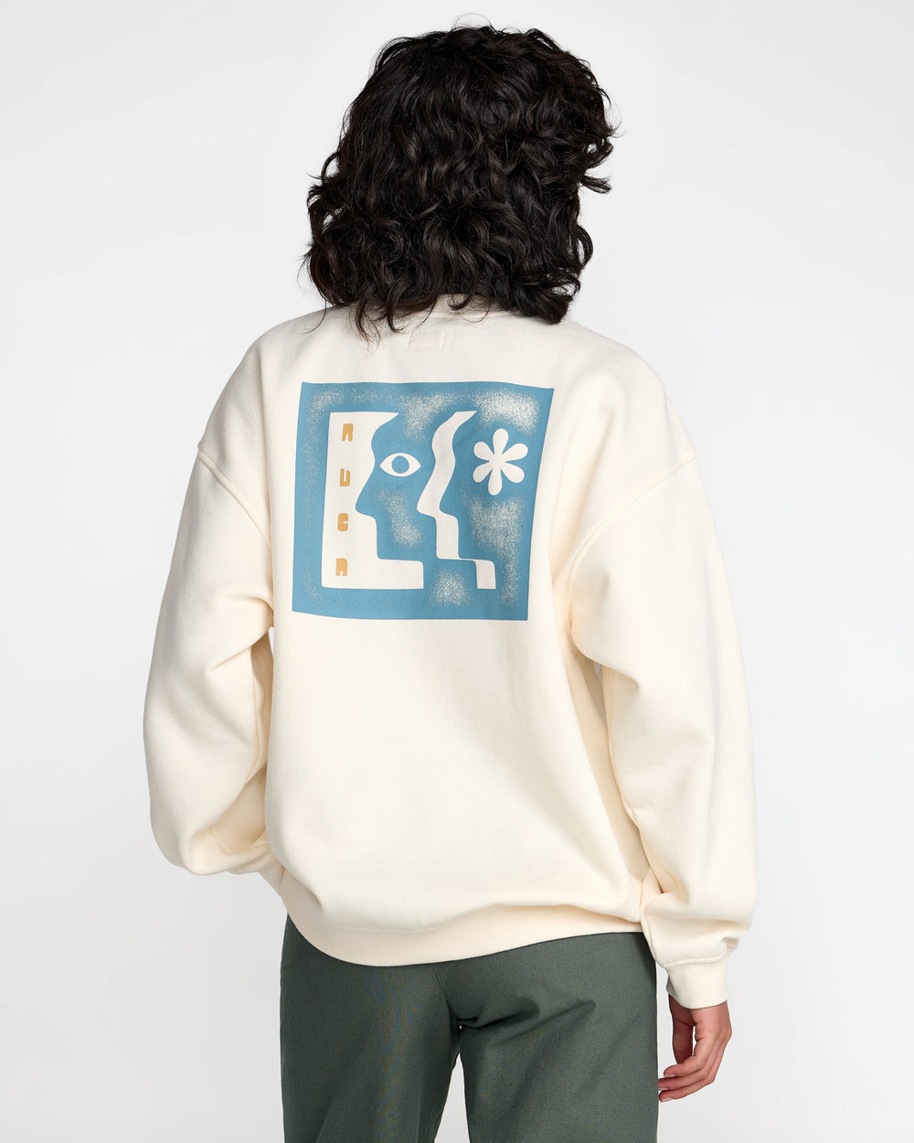 Baggie Boyfriend Pullover - Antique White | RVCA US