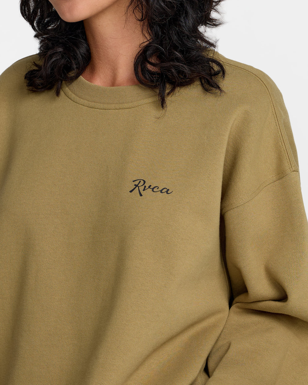 Baggie Boyfriend Pullover - Lentil Green | RVCA for sale