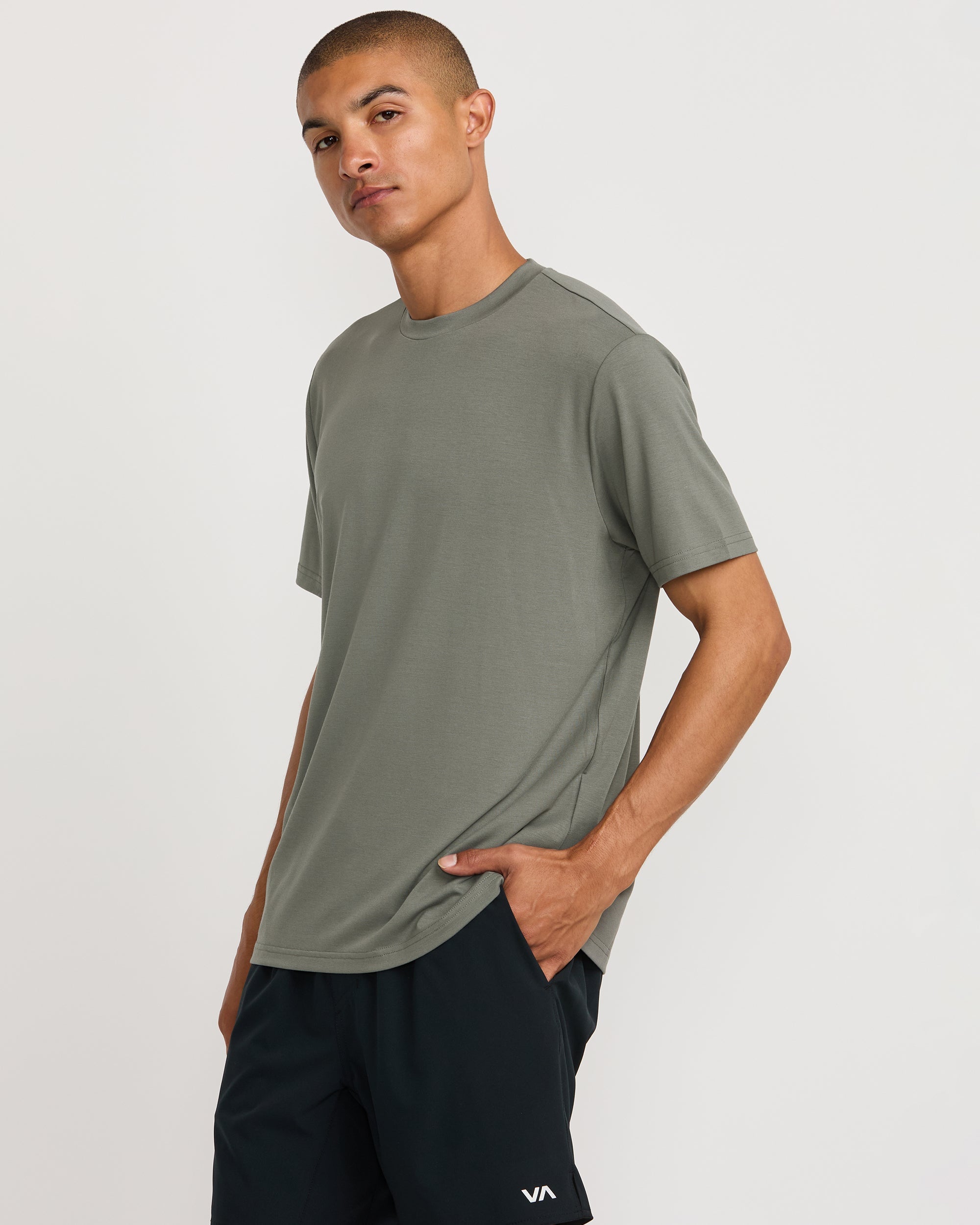 Balance Tee II - Sage Leaf | RVCA discount