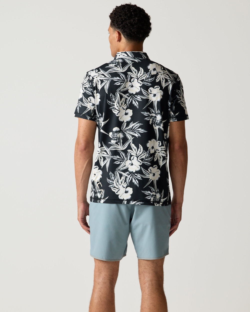 Sport Vent Polo - Black Floral | RVCA for sale