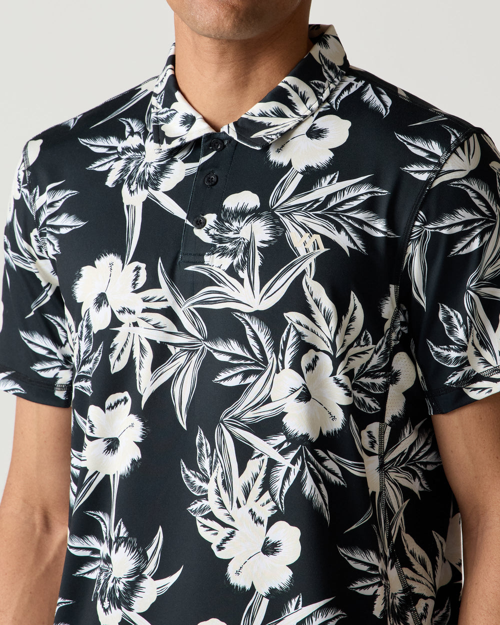 Sport Vent Polo - Black Floral | RVCA for sale