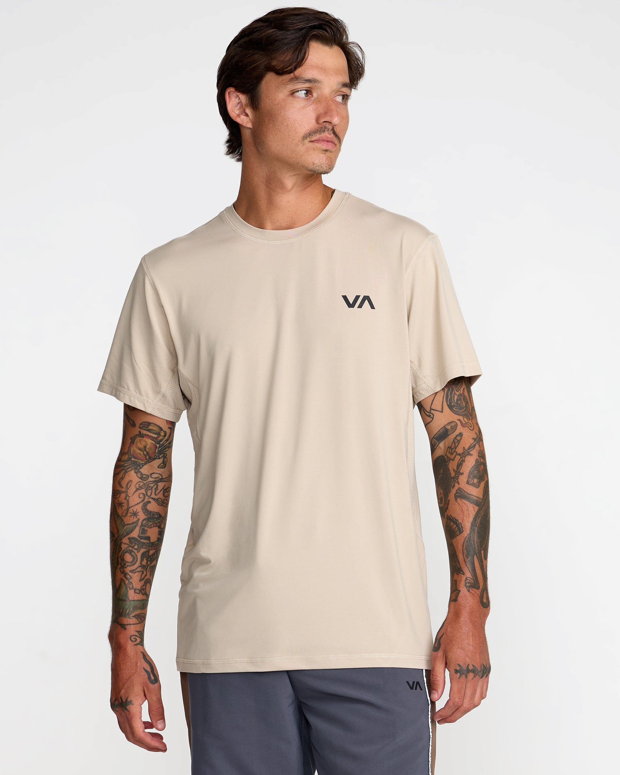 Sport Vent Short Sleeve Tee - Light Khaki | RVCA outlet