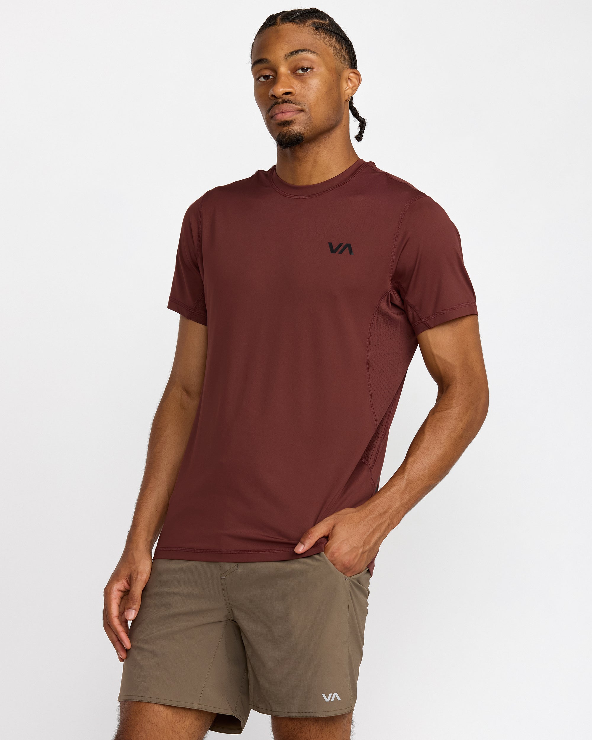 Sport Vent Short Sleeve Tee - Red Earth | RVCA US