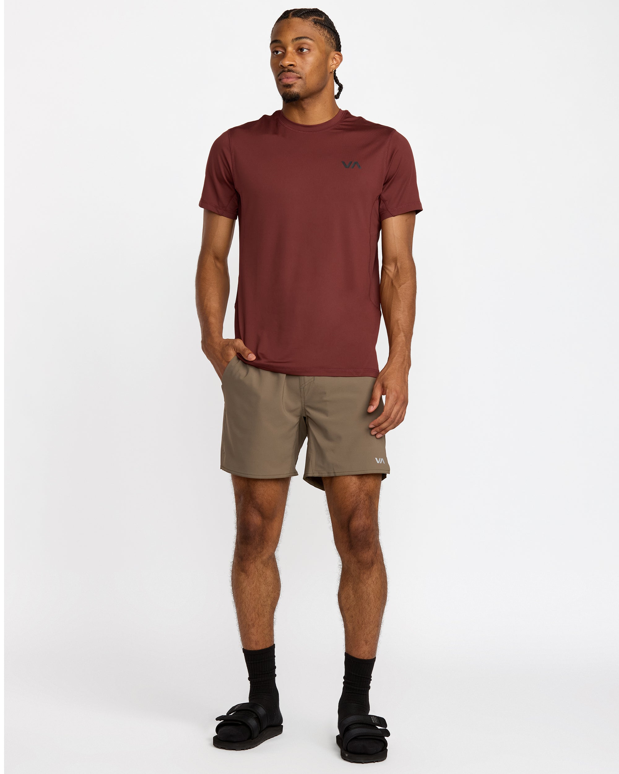 Sport Vent Short Sleeve Tee - Red Earth | RVCA US