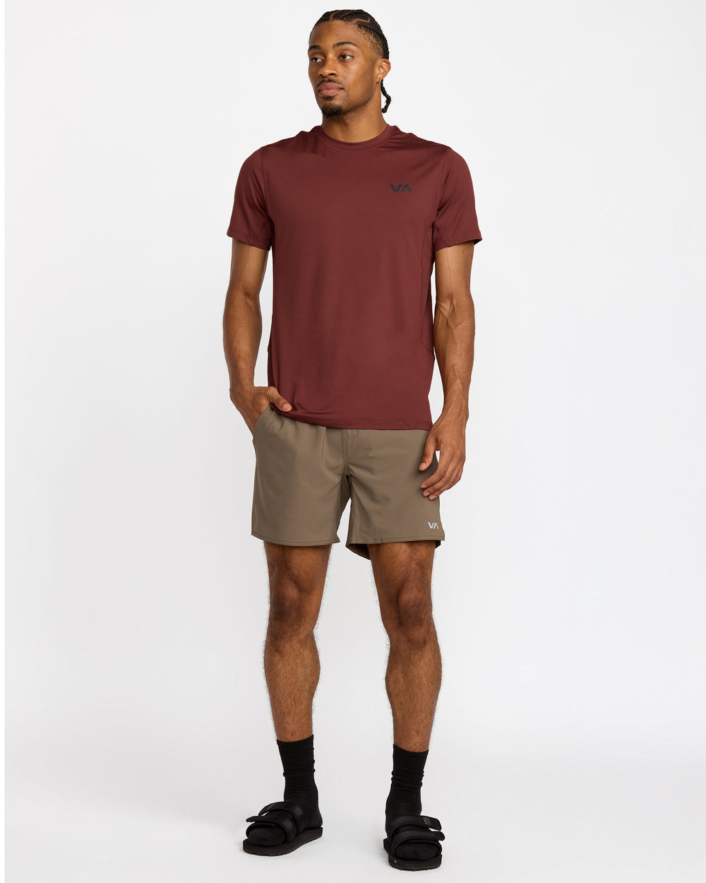 Sport Vent Short Sleeve Tee - Red Earth | RVCA US