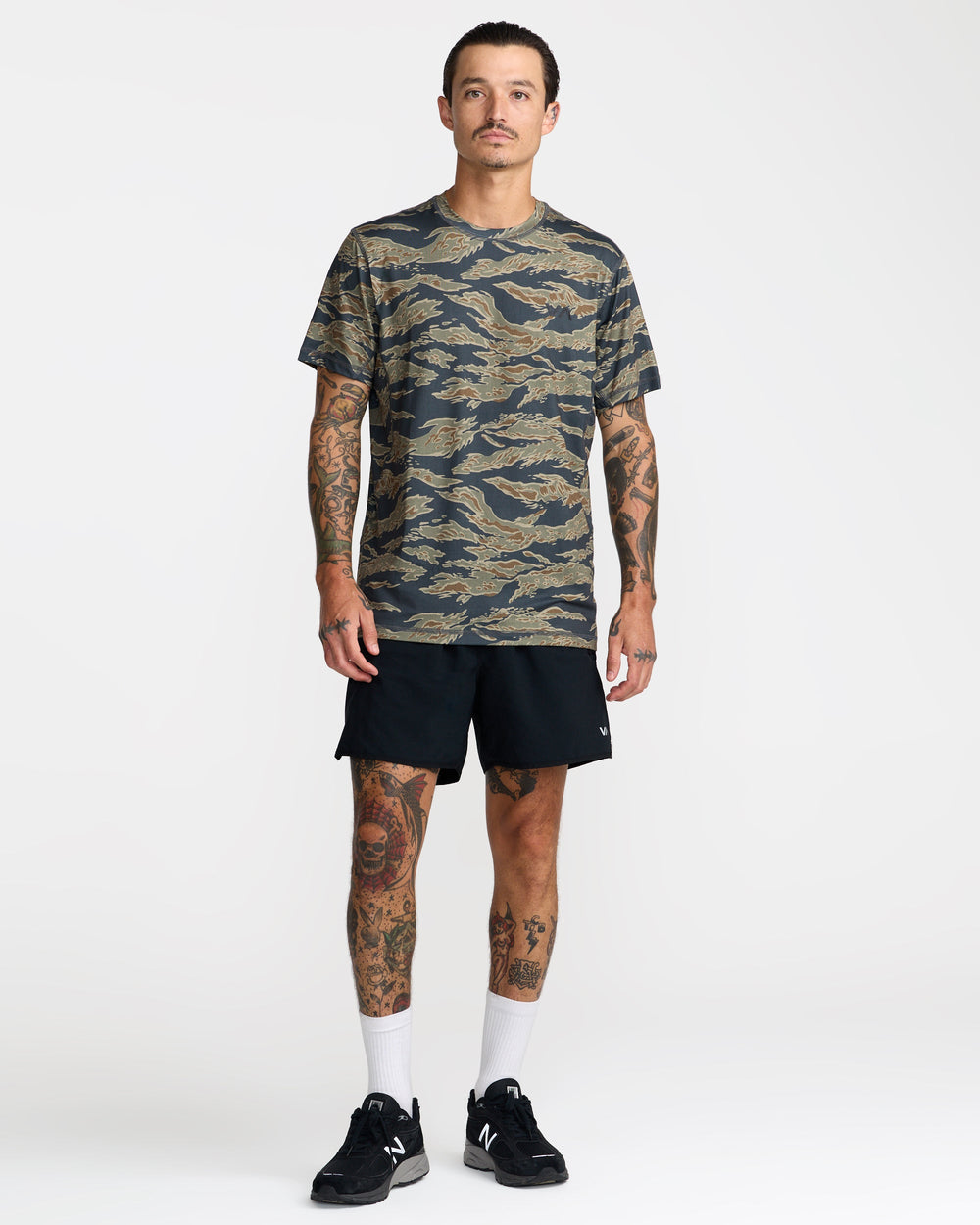 Sport Vent Short Sleeve Tee - Tiger Camo | RVCA for sale