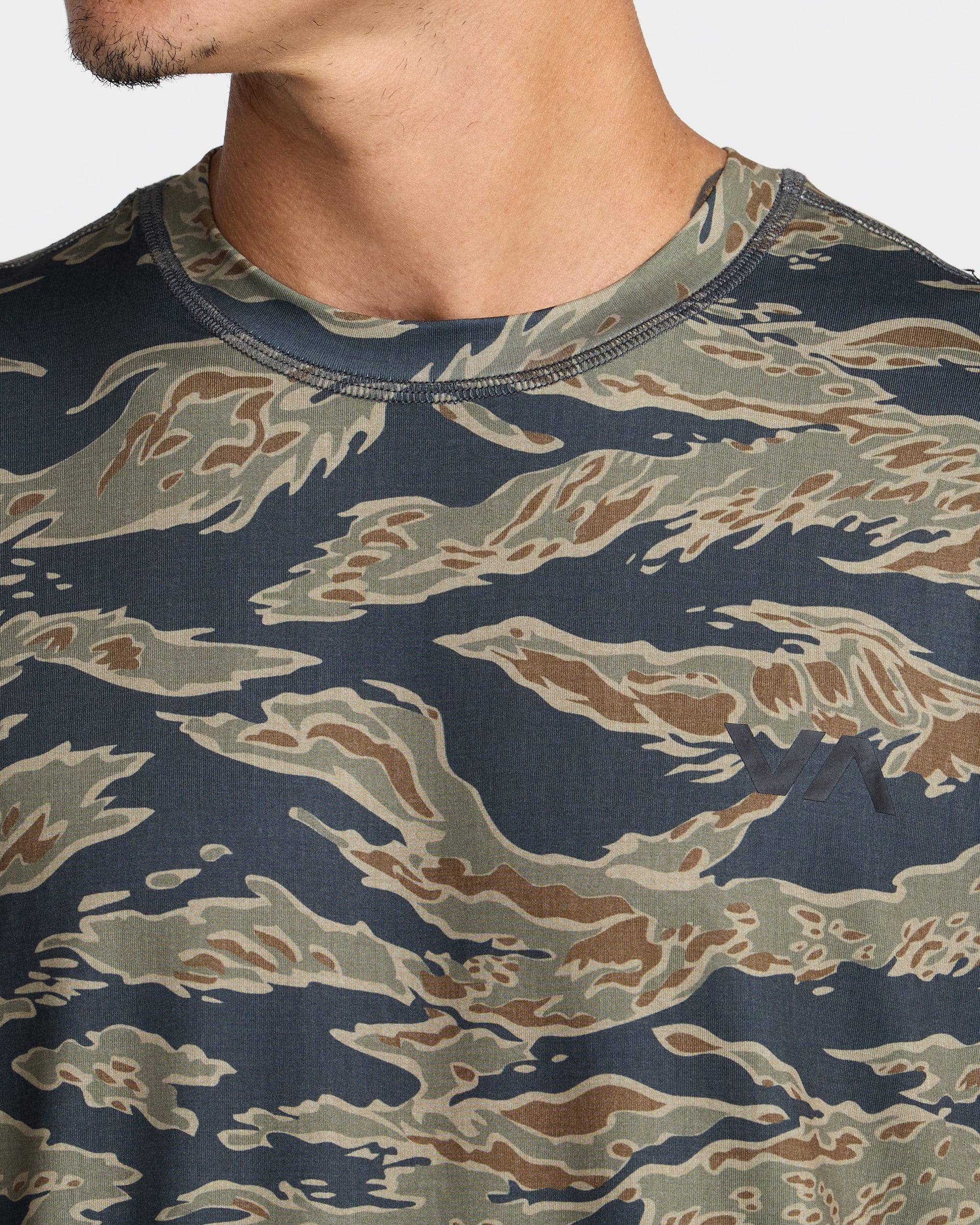 Sport Vent Short Sleeve Tee - Tiger Camo | RVCA for sale