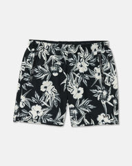 Hawaii Yogger Stretch 17" Shorts - Black Floral | RVCA on sale