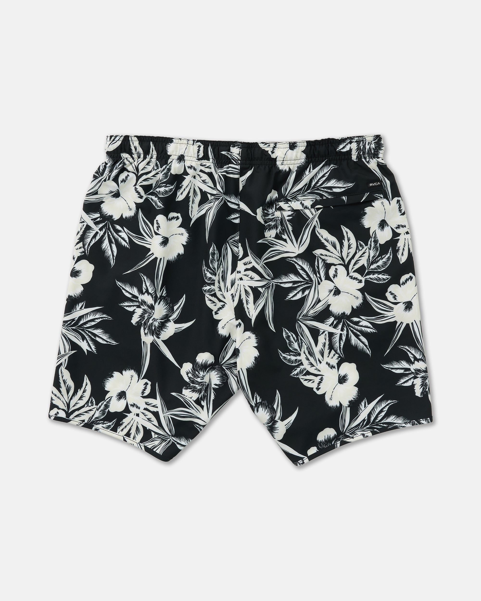 Hawaii Yogger Stretch 17" Shorts - Black Floral | RVCA on sale