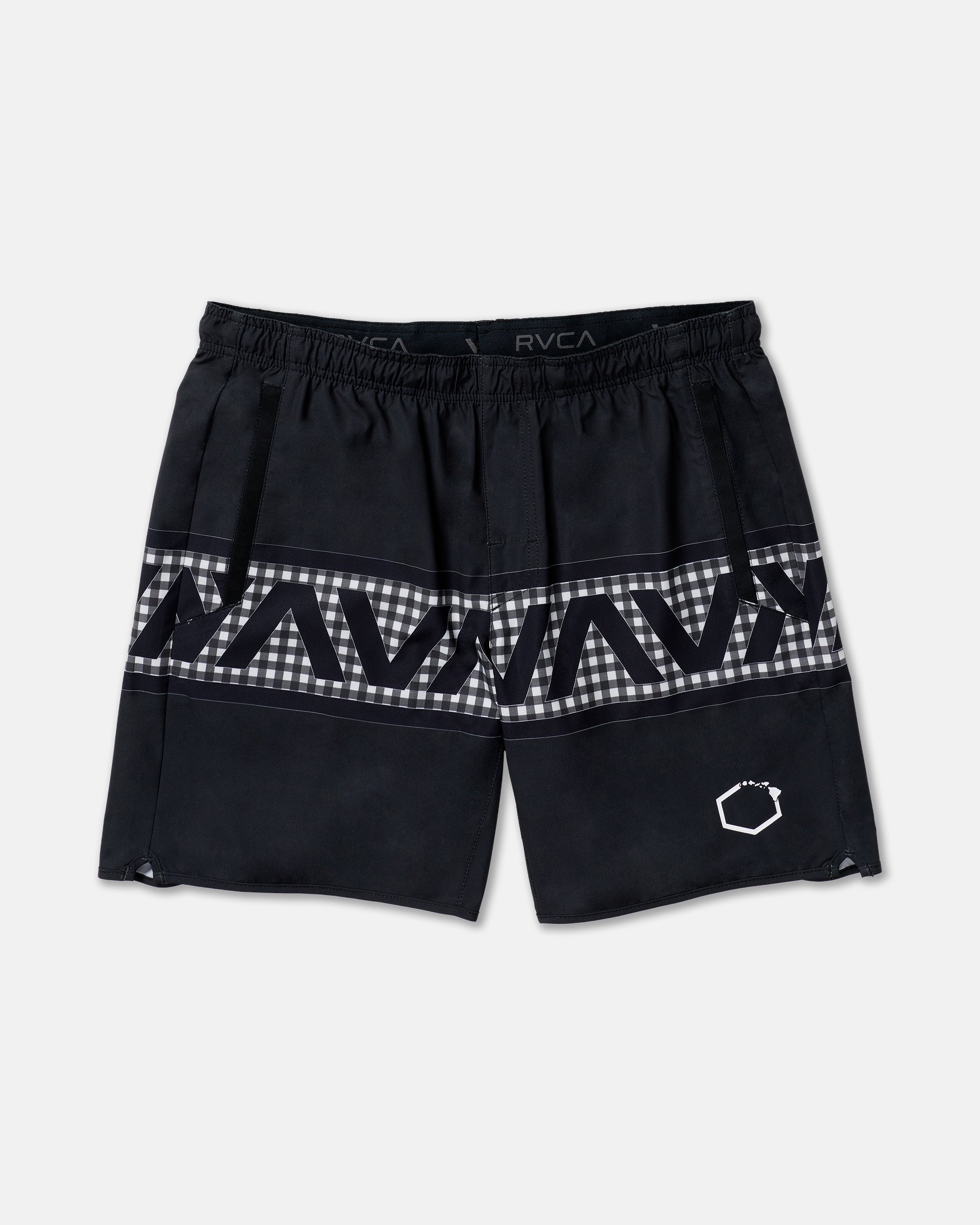 Hawaii Yogger Stretch 17" Short - Black White | RVCA near me