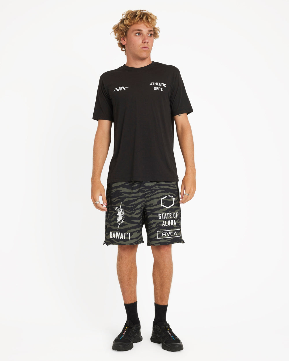 Hawaii Yogger Stretch 17" Short - Fatigue | RVCA online