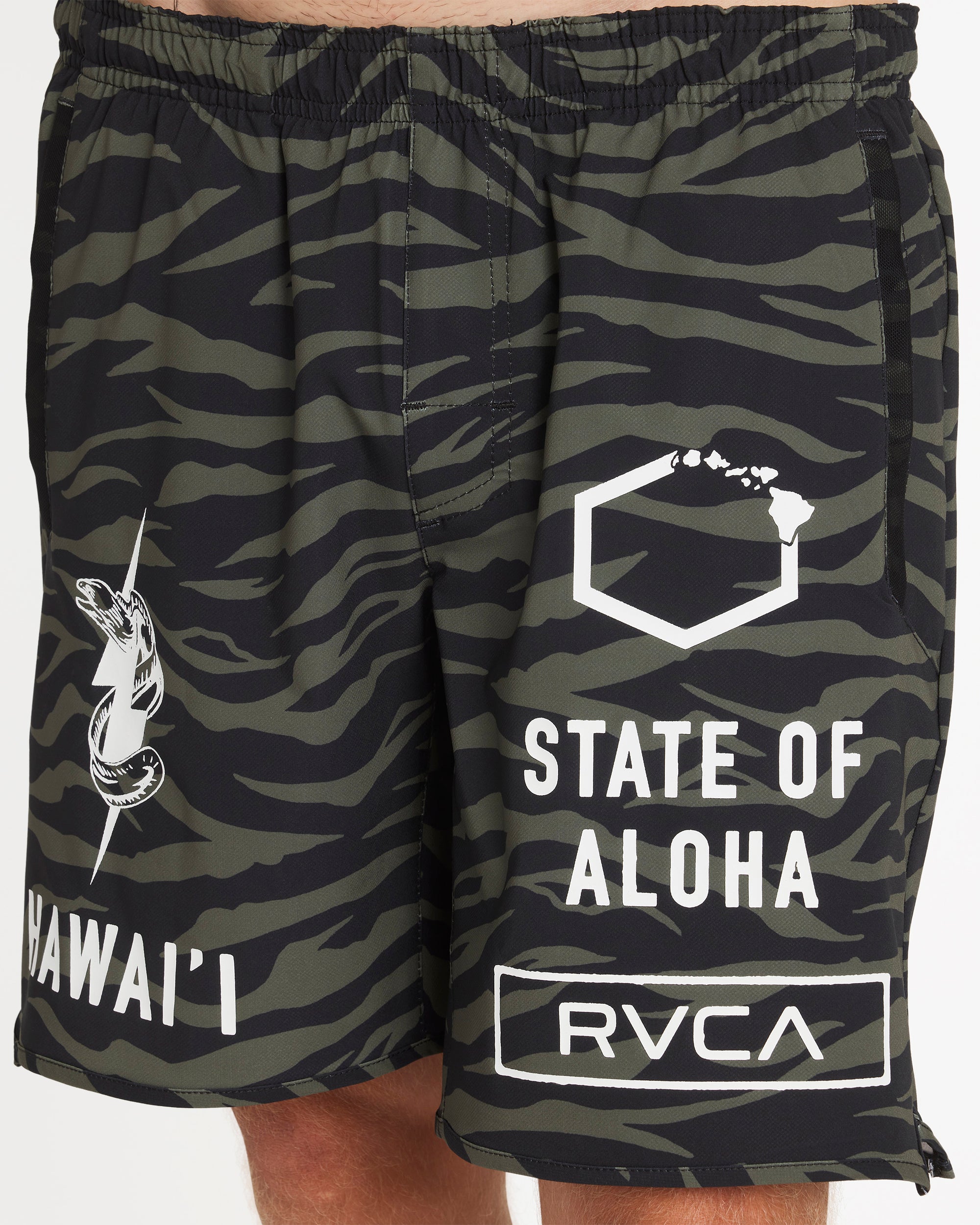 Hawaii Yogger Stretch 17" Short - Fatigue | RVCA online