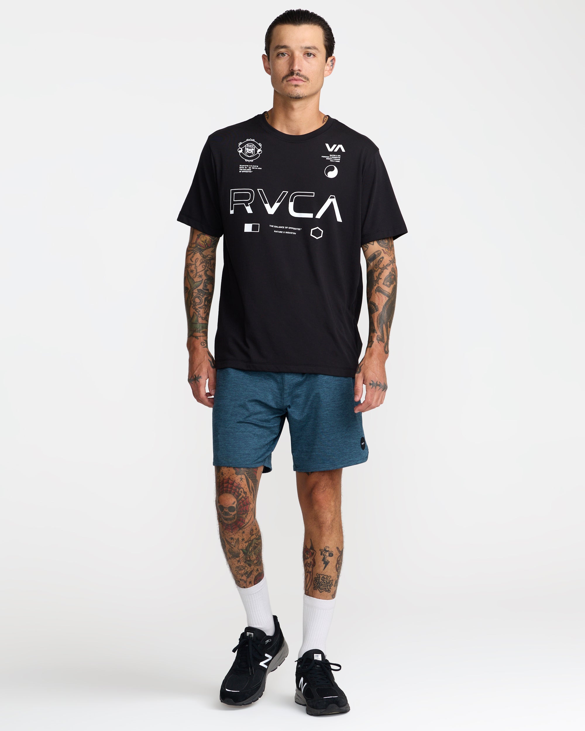 Yogger Recover 17" Shorts - Duck Blue | RVCA US