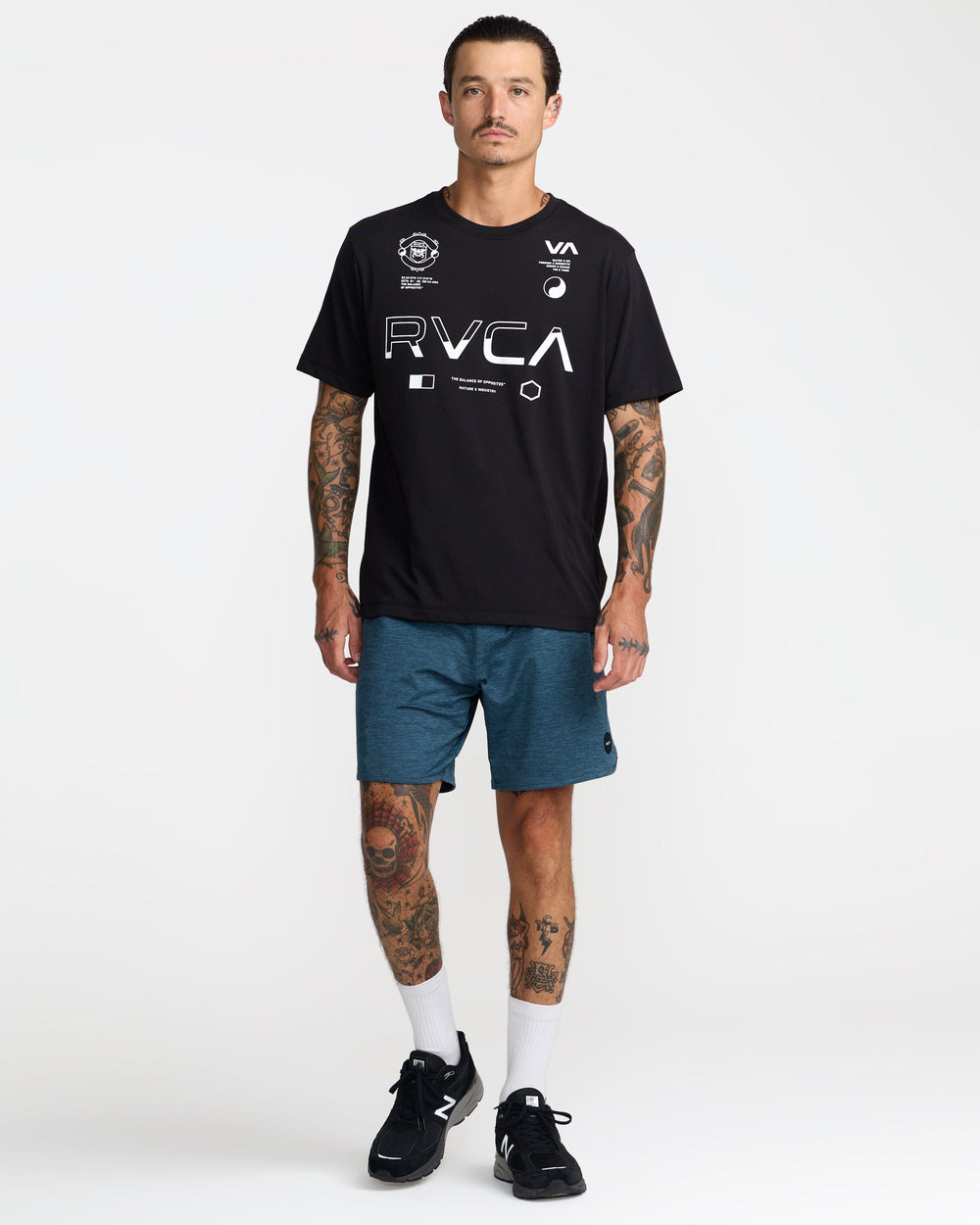 Yogger Recover 17" Shorts - Duck Blue | RVCA US