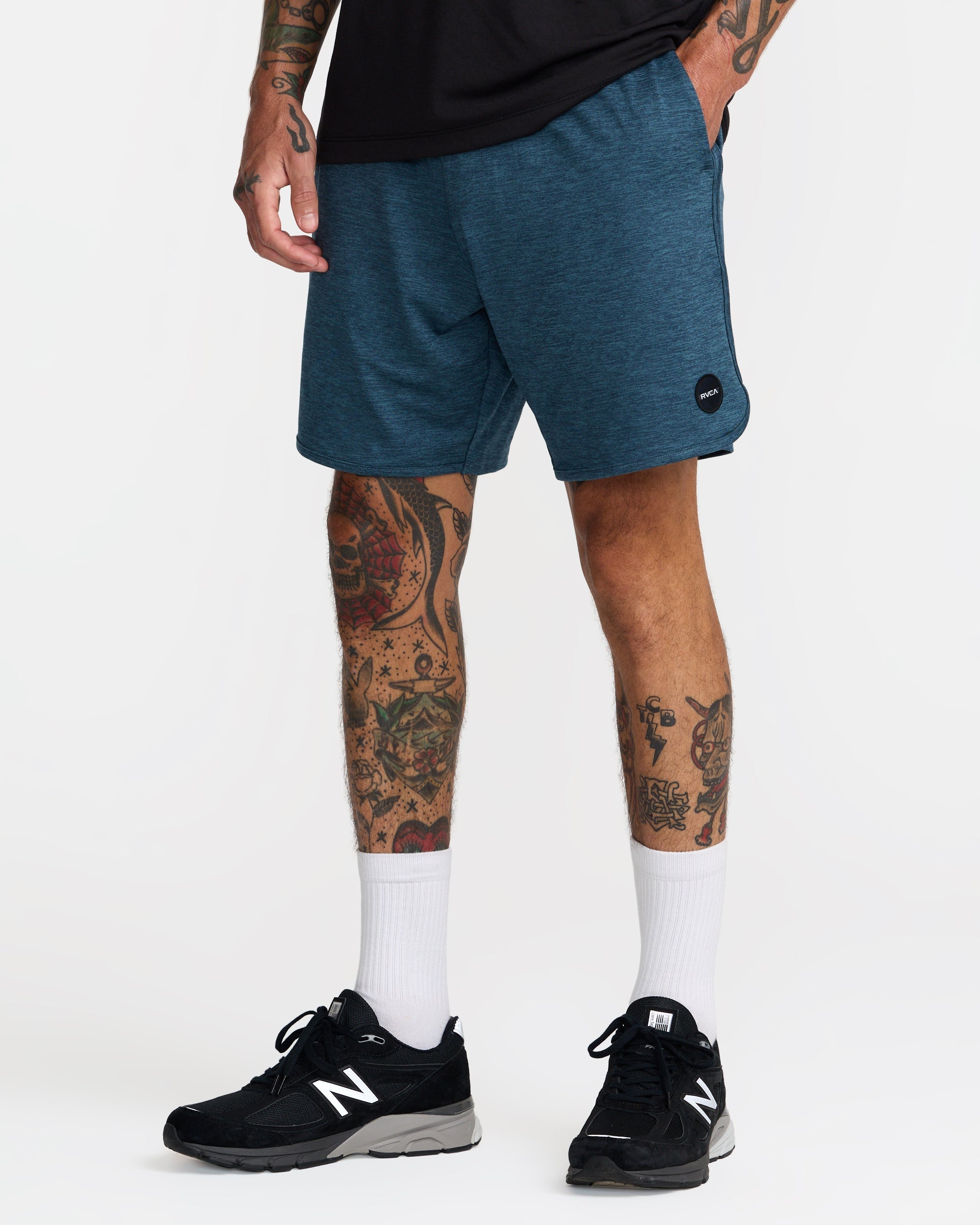 Yogger Recover 17" Shorts - Duck Blue | RVCA US