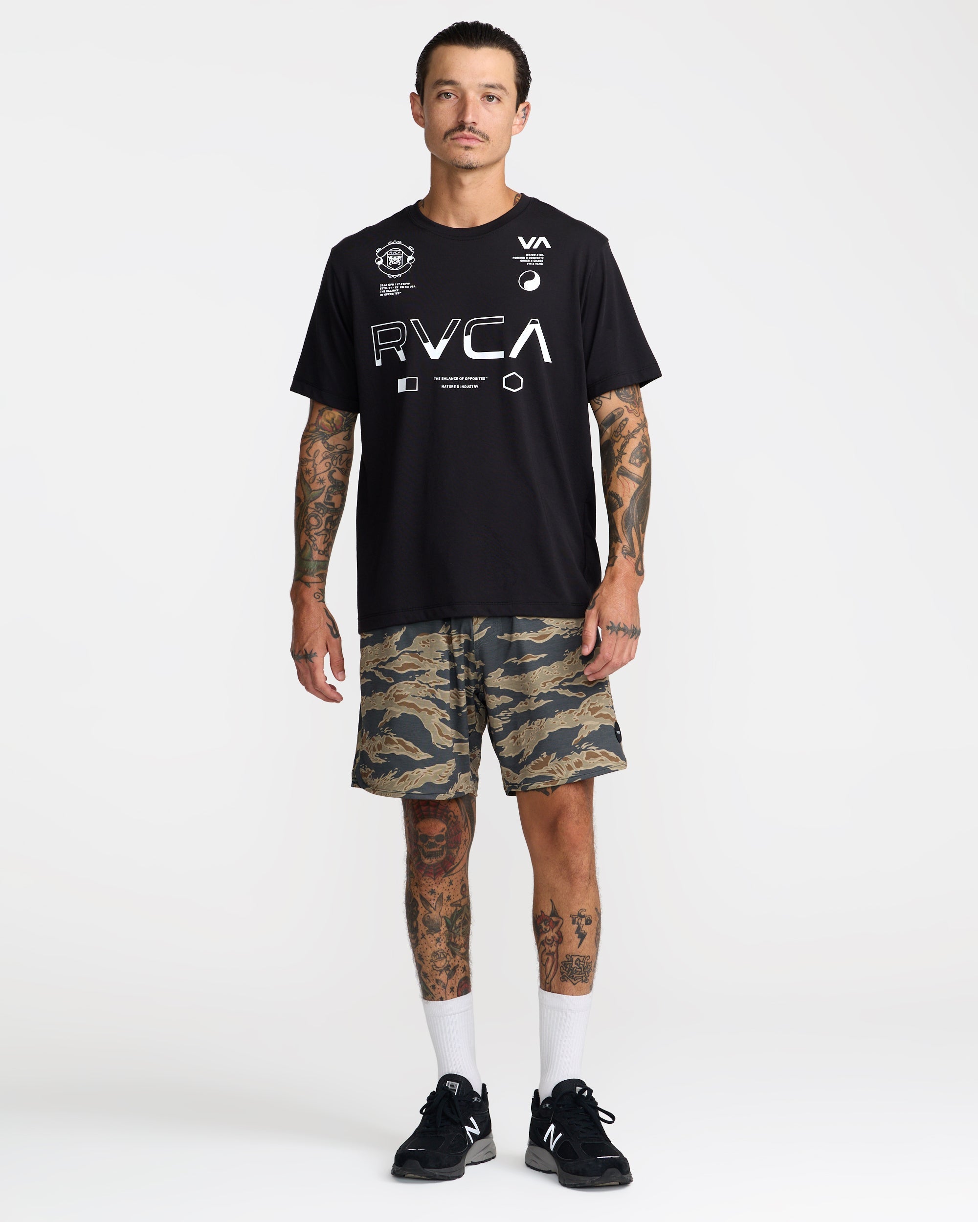Yogger Recover 17" Shorts - Tiger Camo | RVCA for sale