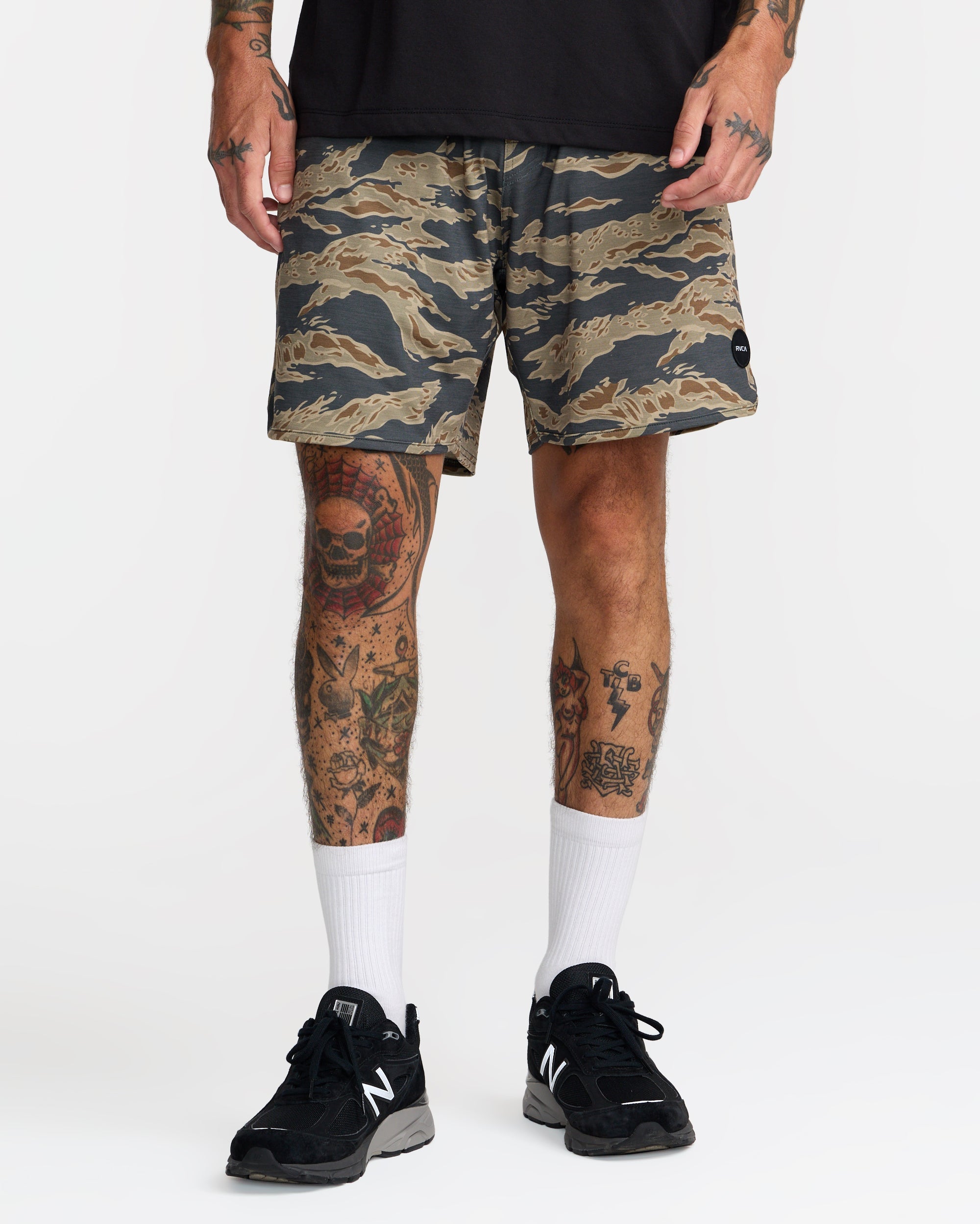 Yogger Recover 17" Shorts - Tiger Camo | RVCA for sale