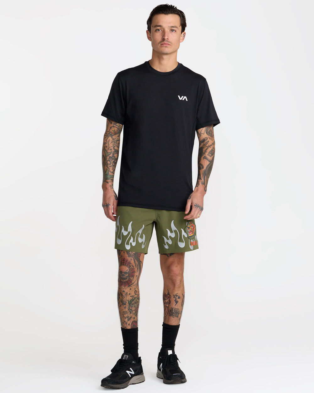 Yogger 2 In 1 Short 17" Shorts - Army Green | RVCA online