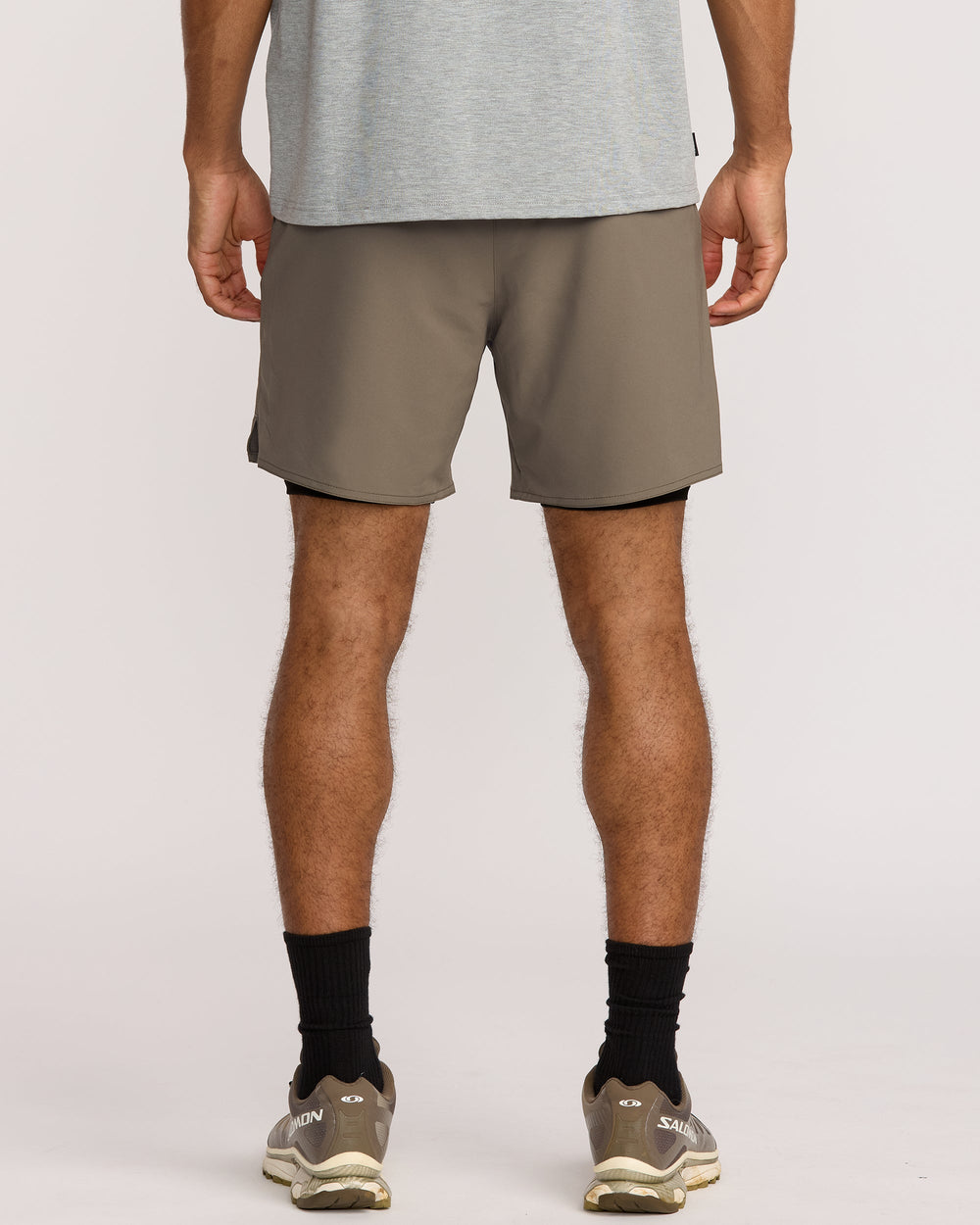 Yogger 2 In 1 Short 17" Short - Mushroom | RVCA outlet